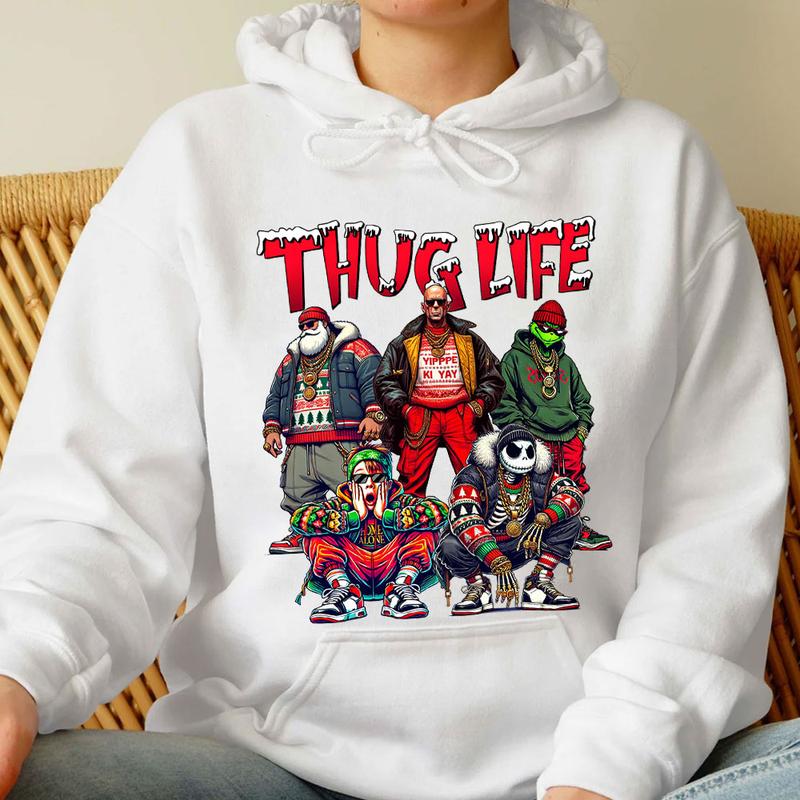 THUGLIFE Christmas Shirt, Christmas Movies Shirt