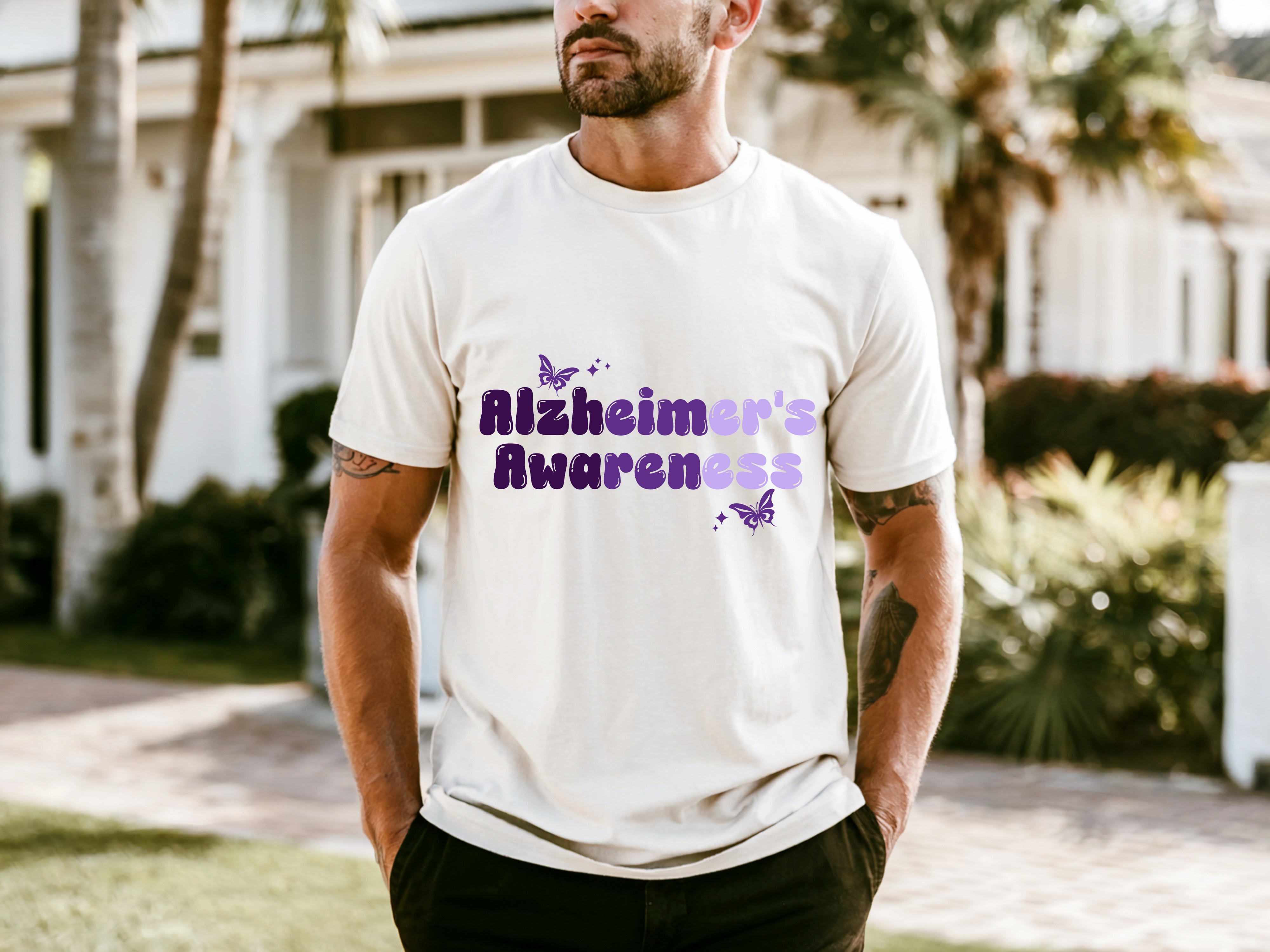 Alzheimer's Men's Niche Handsome T-shirt