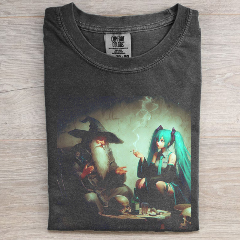 Retro Fantasy Movies Graphic T-shirt