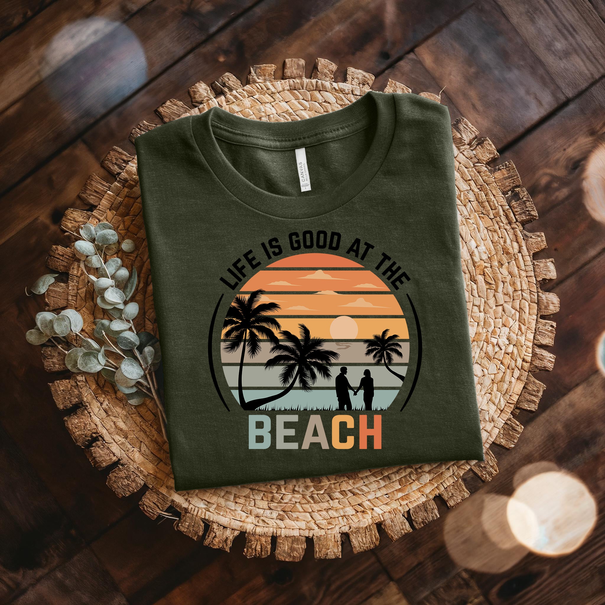 Couple On Vacation Unisex Casual T-Shirt
