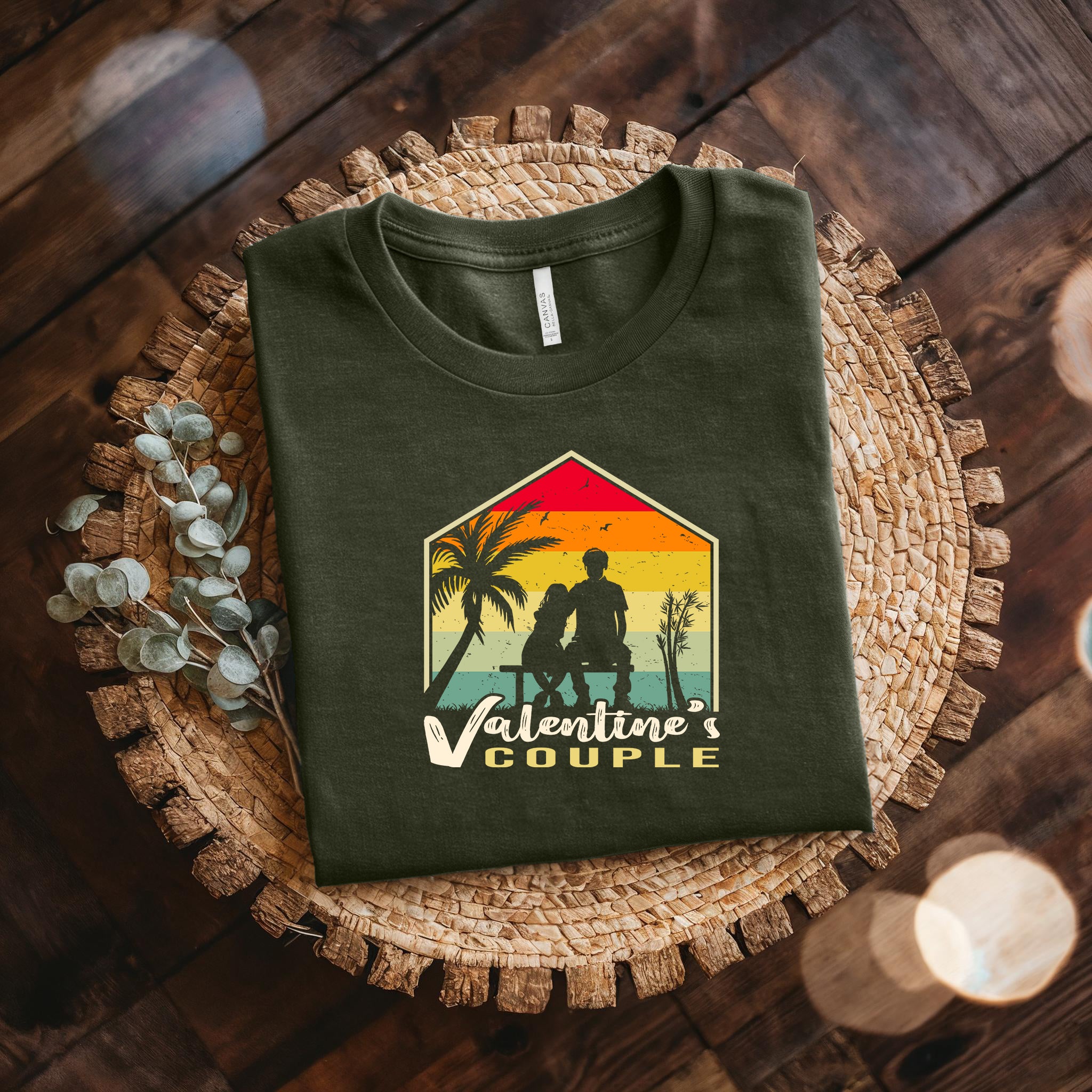 Couple On Vacation Unisex Retro New Tops