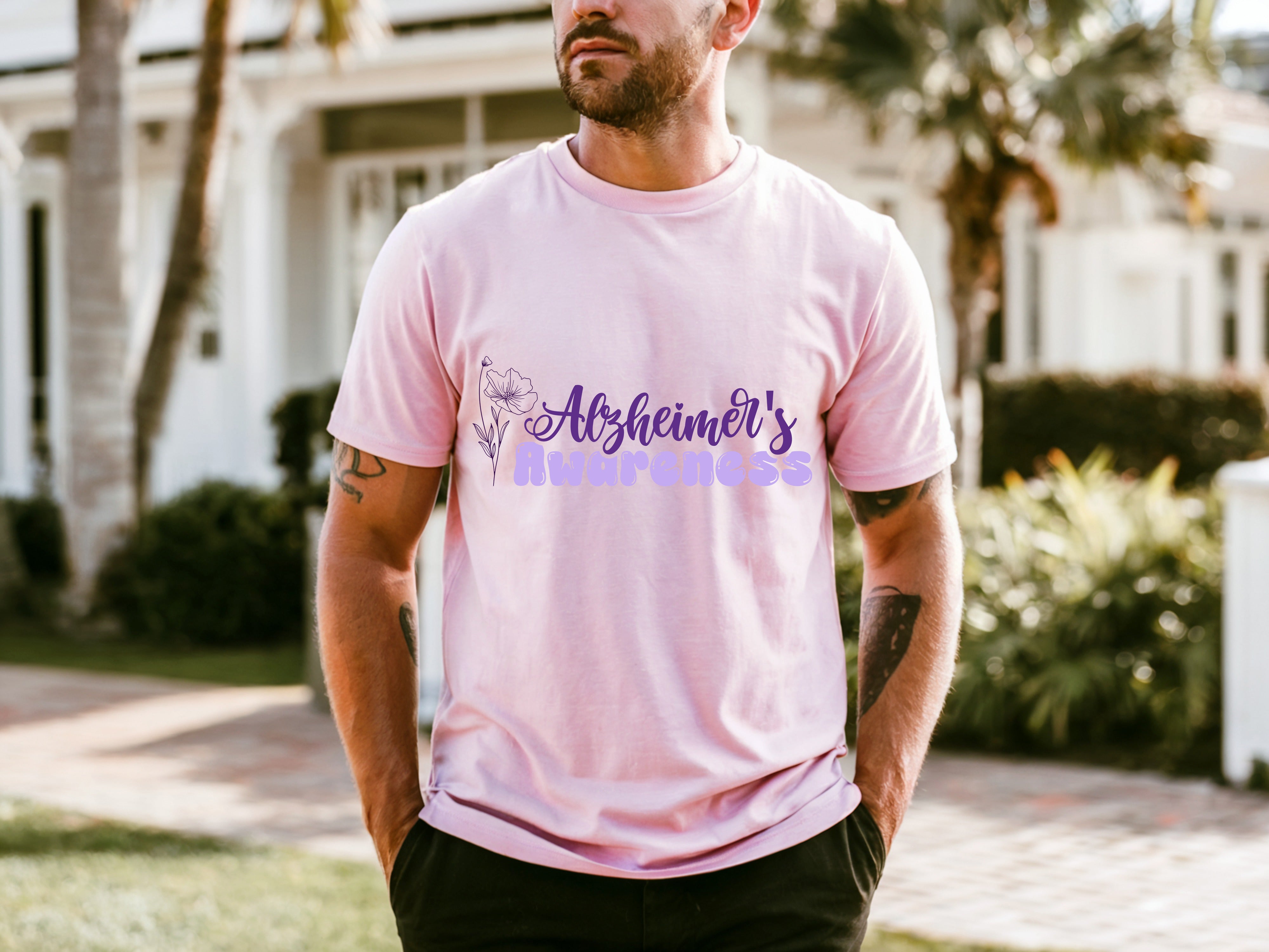 Alzheimer's  Men's Trendy All-Match T-shirt