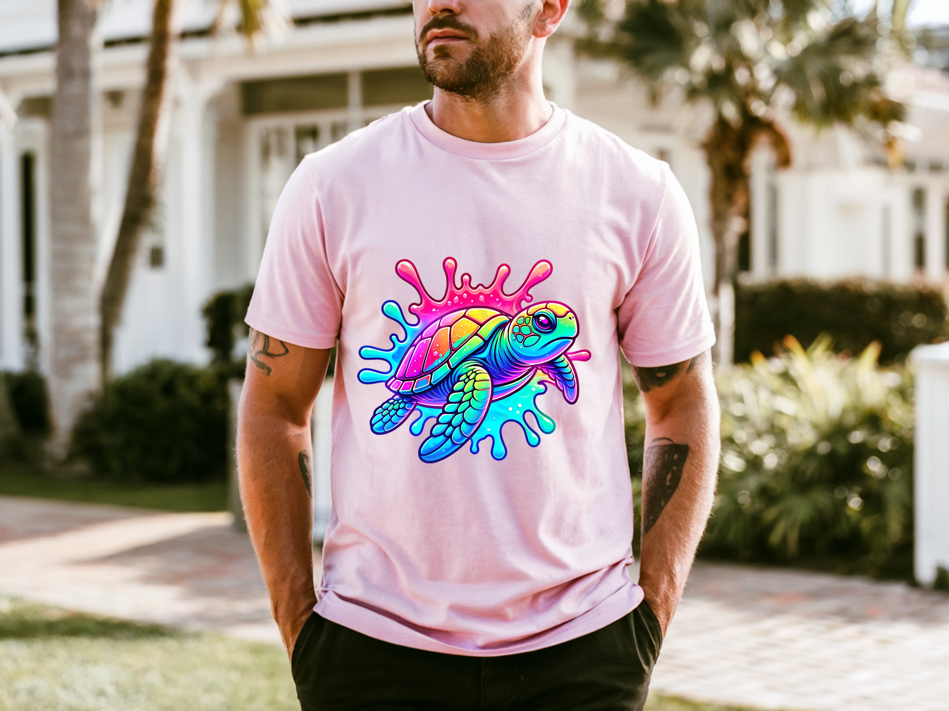 Jaws Cartoon Everyday All-Match T-shirt