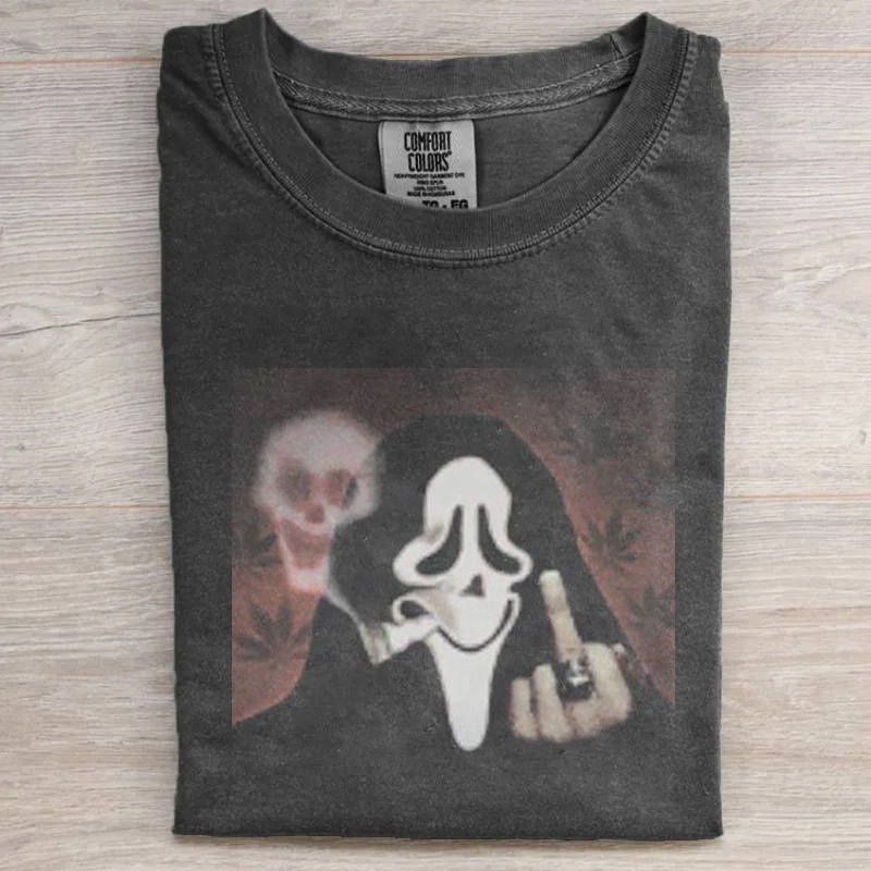 Vintage Horror Graphic T-shirt