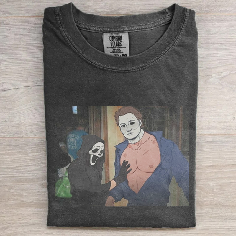 Vintage Horror Graphic T-shirt