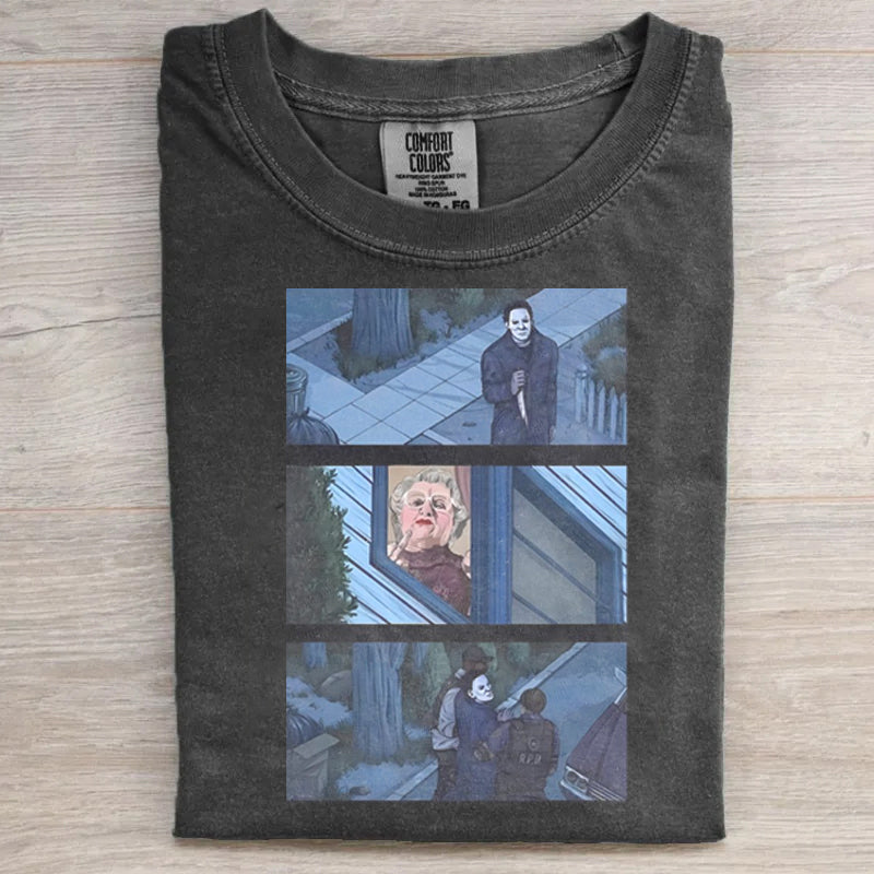 Vintage Horror Graphic T-shirt