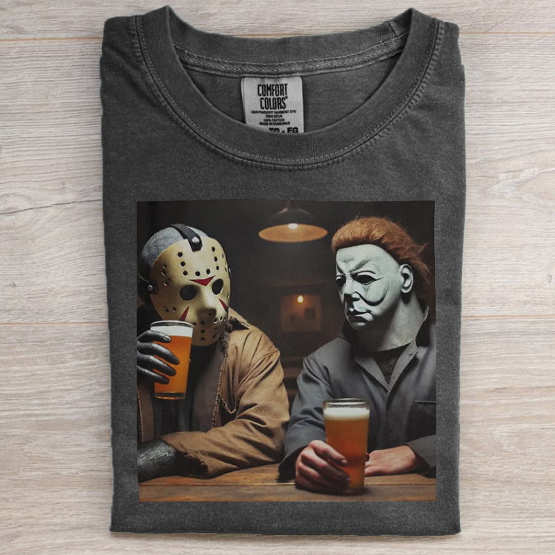 Funny Jason and Michael Drink Beer T-shirt