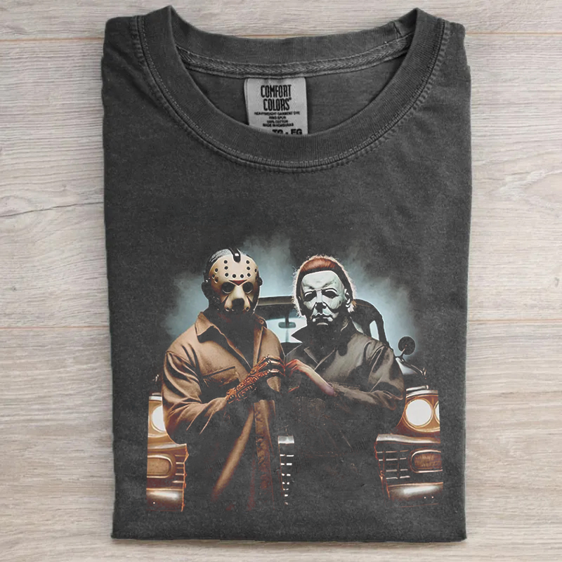Vintage Horror Graphic T-shirt