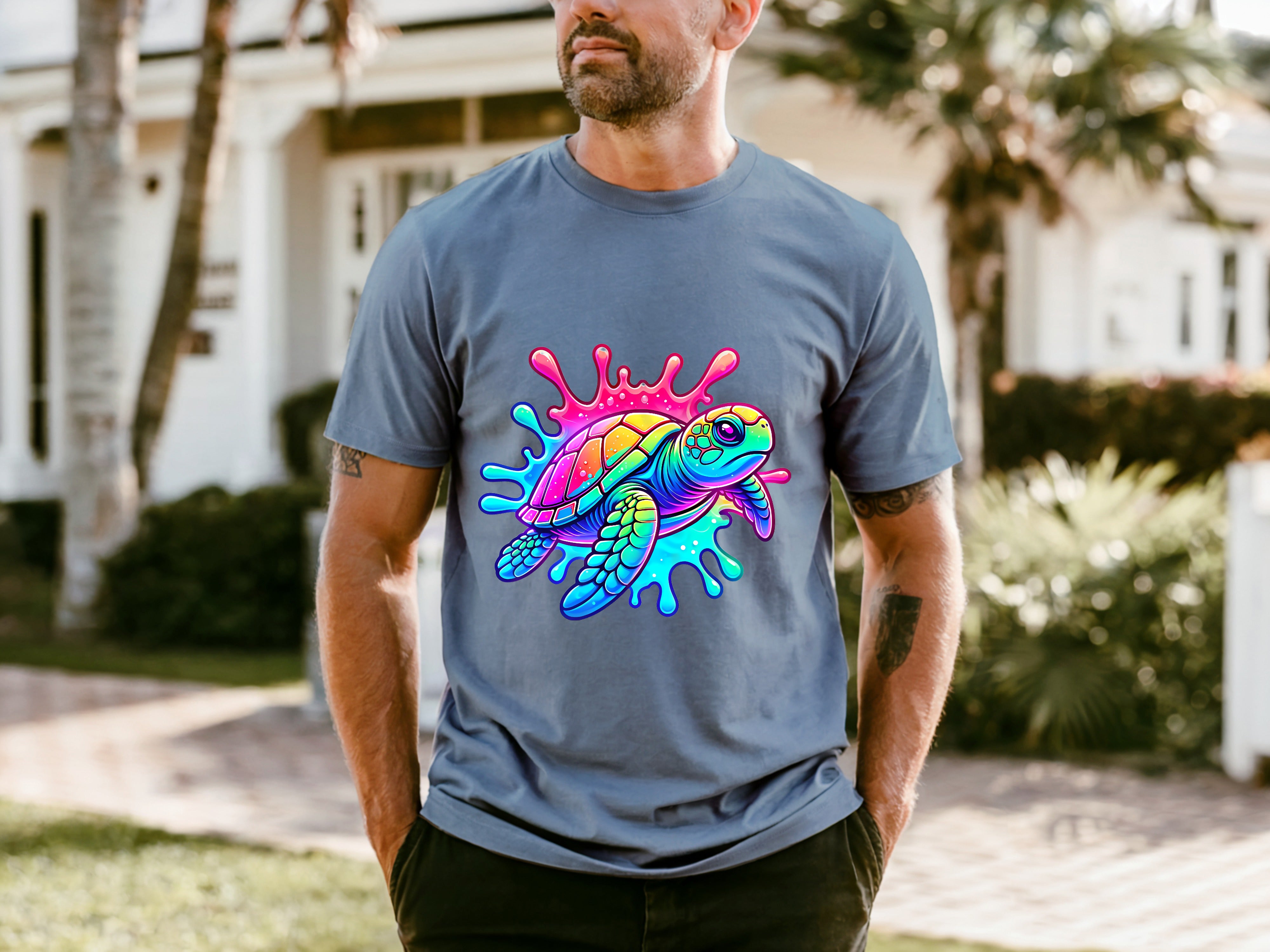 Jaws Cartoon Everyday All-Match T-shirt