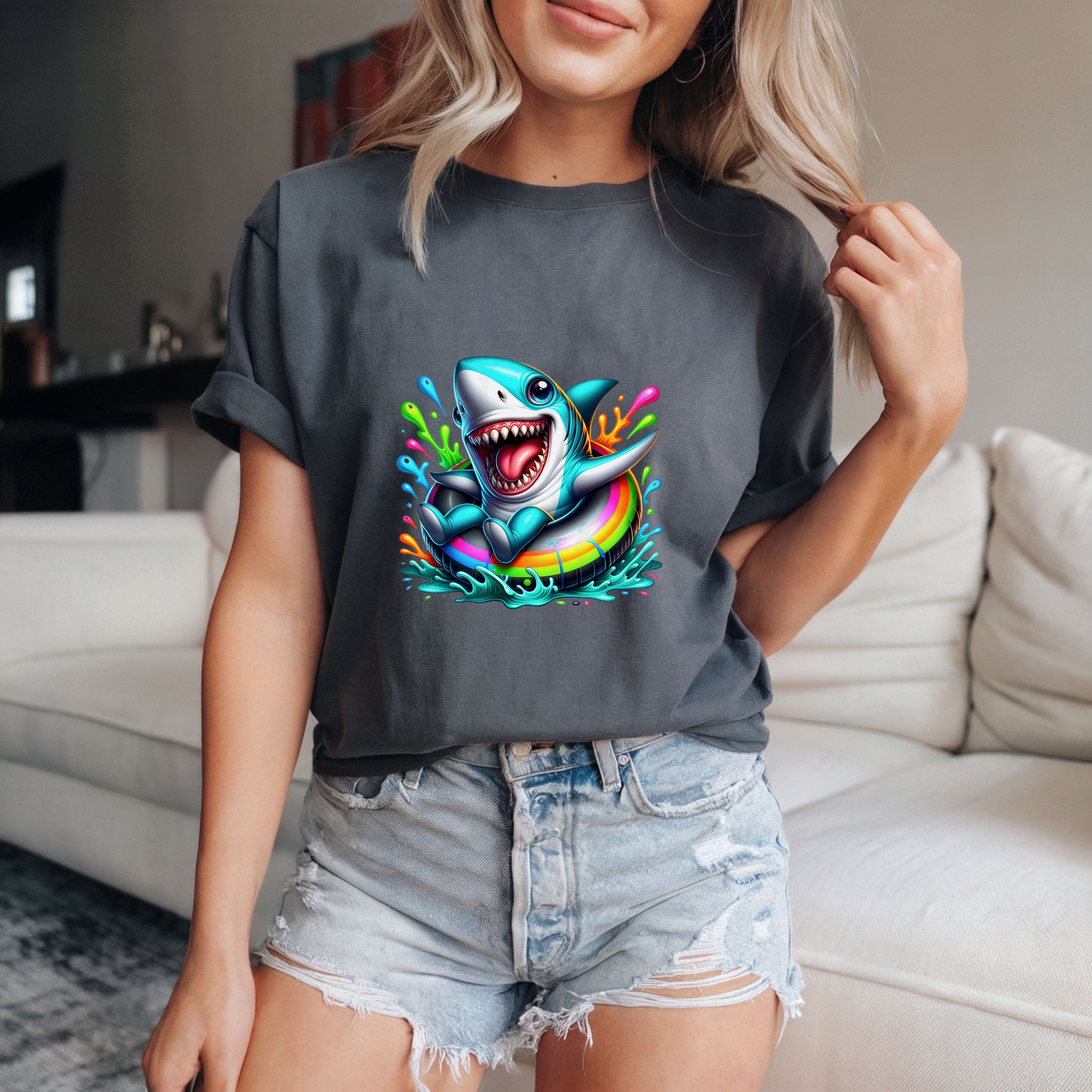 Jaws Ladies Fashionable All-Match Short Sleeves