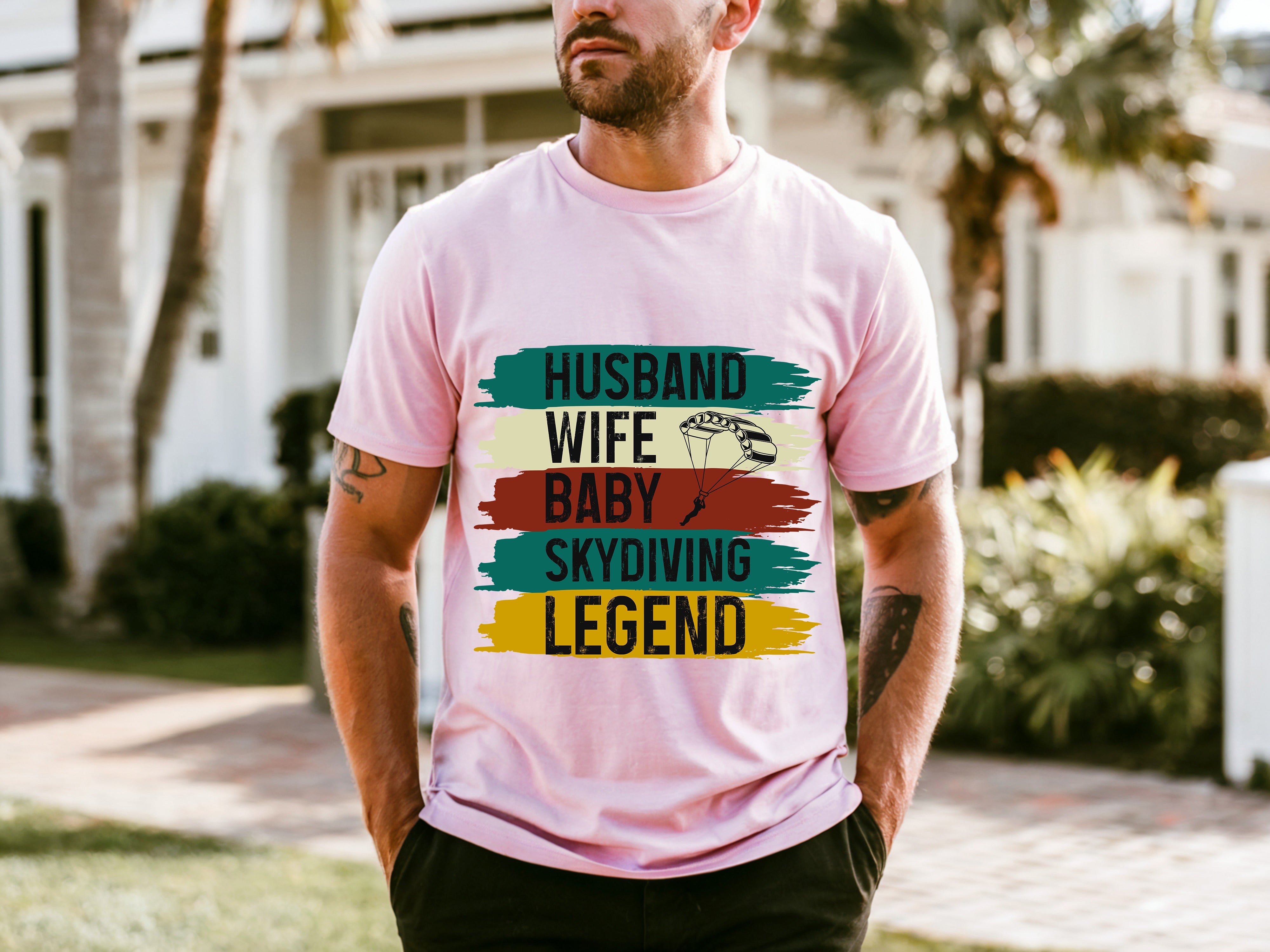 Couple On Vacation Men's Round Neck Loose Short Sleeve