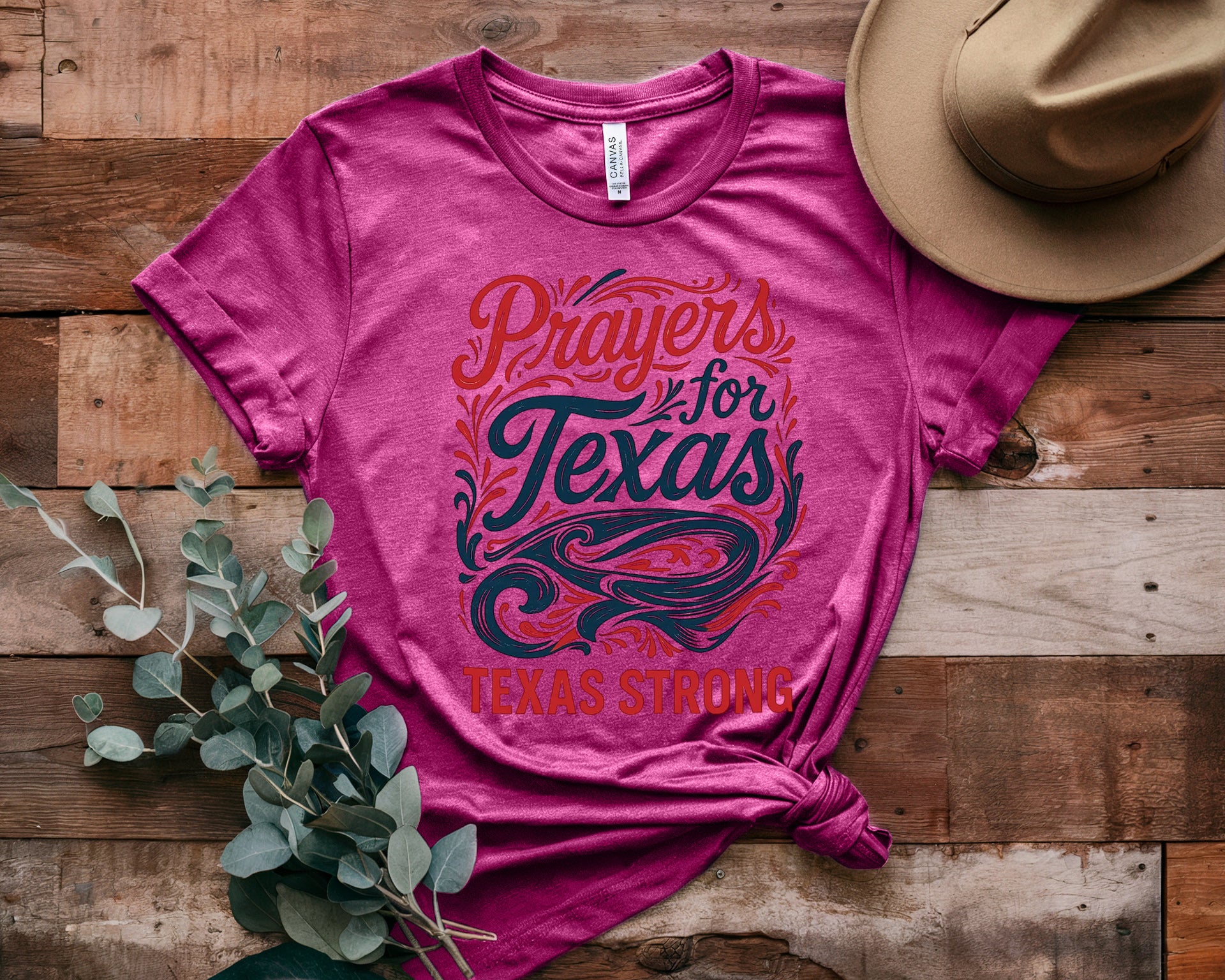 Retro Texas Strong God Bless Texas Print Sweatshirt