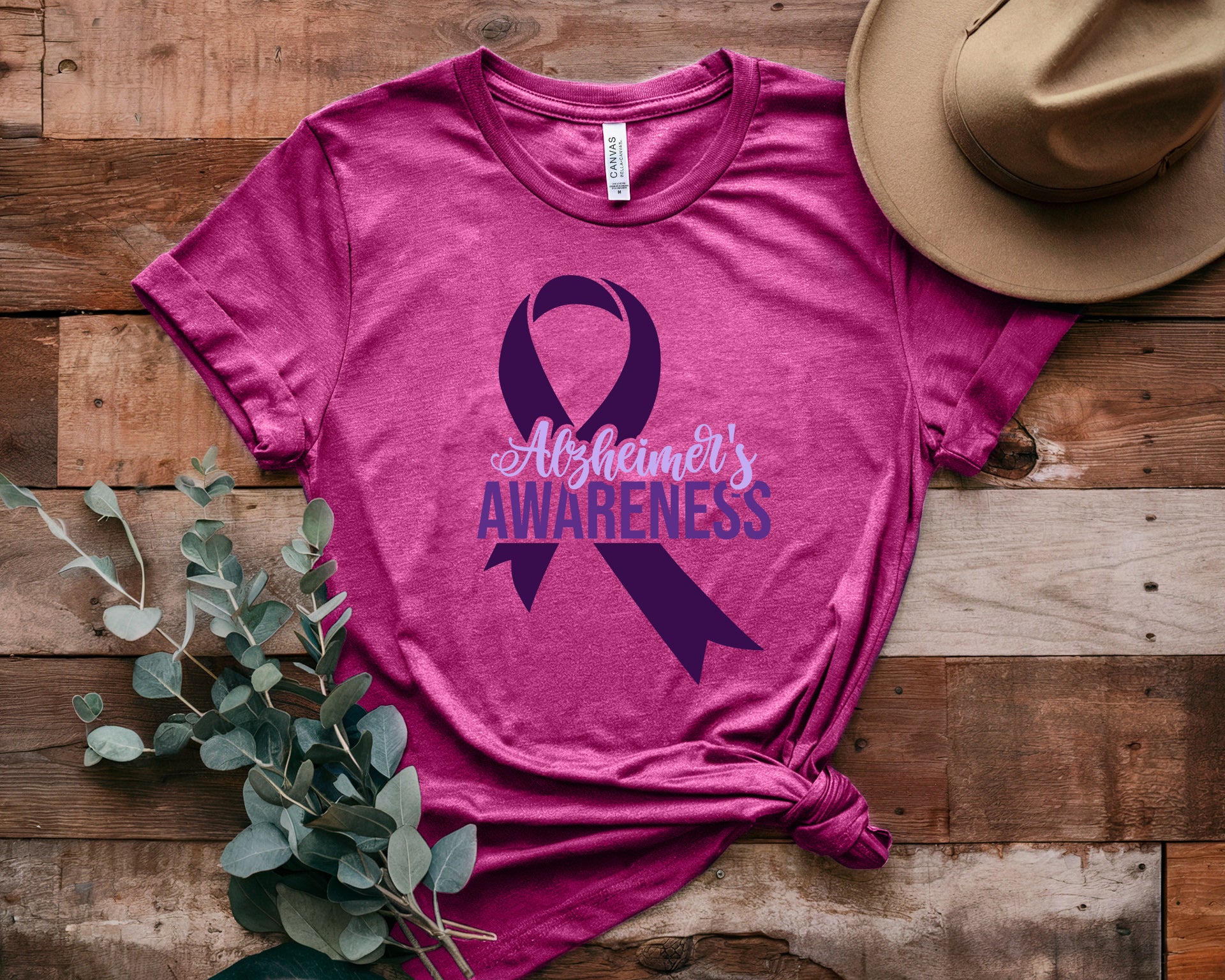 Alzheimer's Unisex Crew Neck Loose Short Sleeves