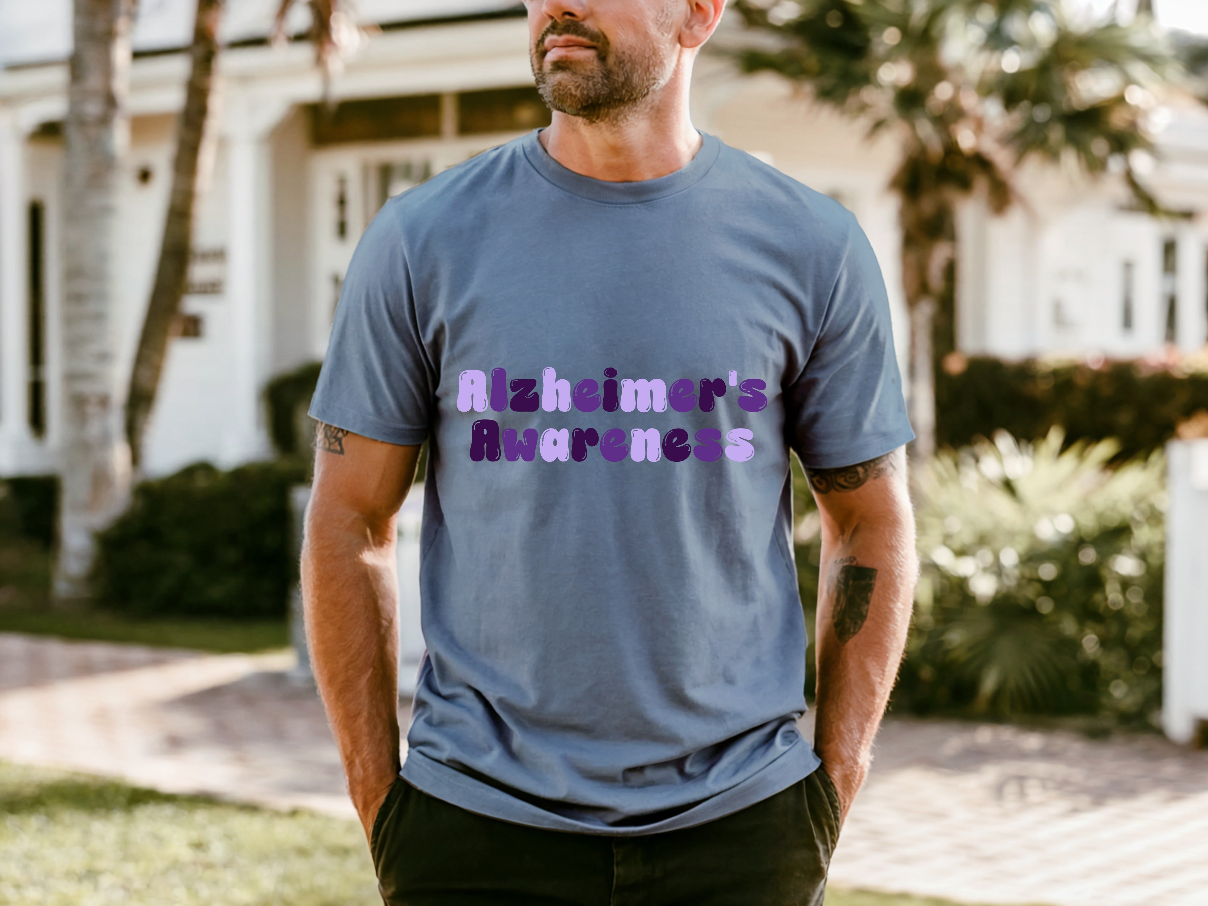 Alzheimer's Men's Summer Cotton T-Shirt