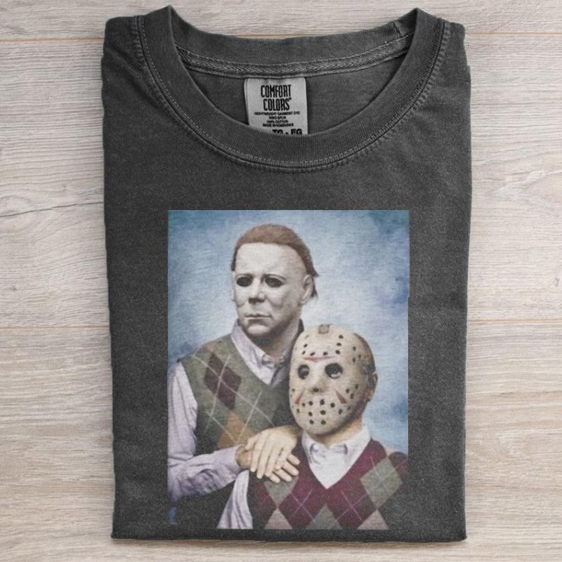Vintage Horror Graphic T-shirt