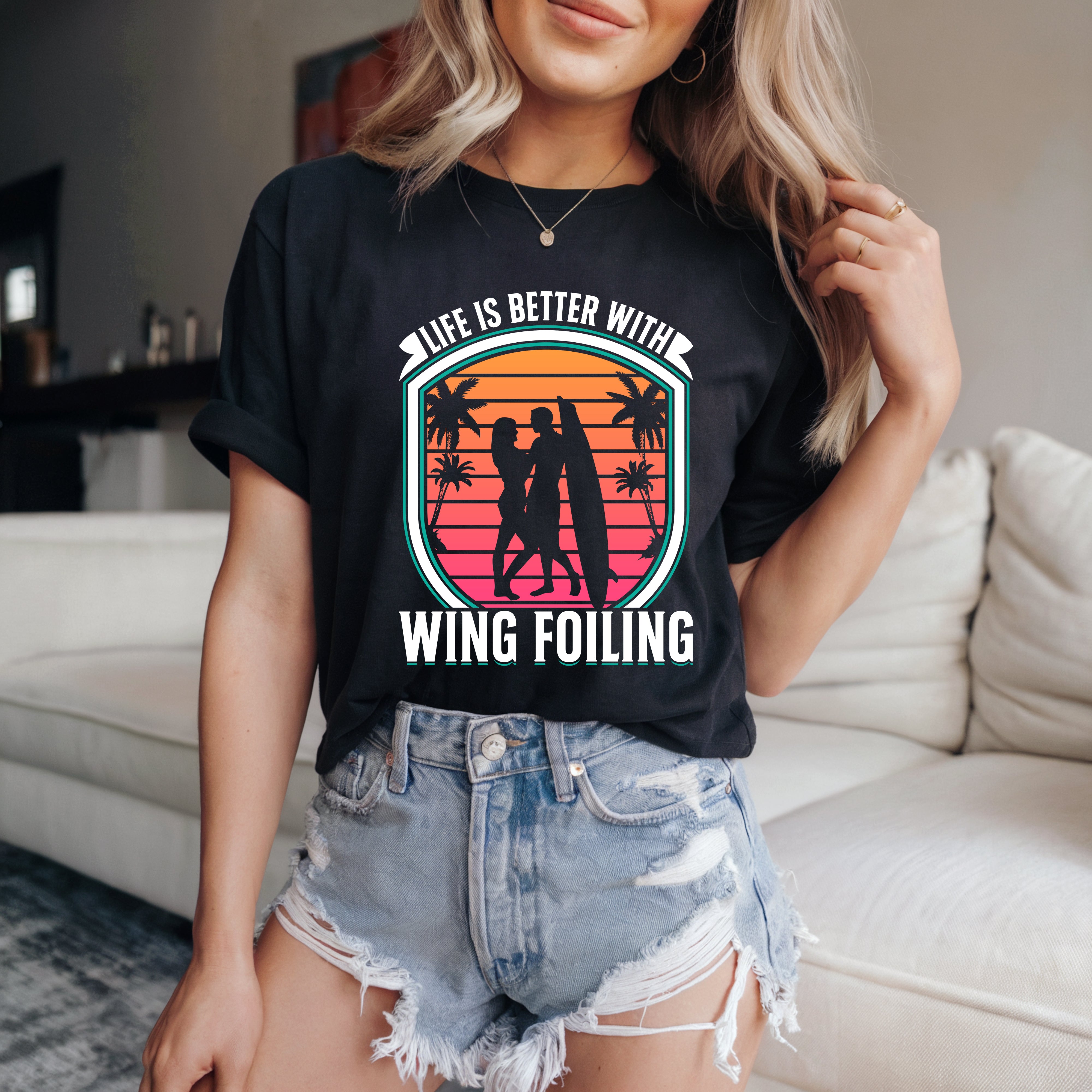 Couple On Vacation Ladies' Fresh And Versatile T-Shirt