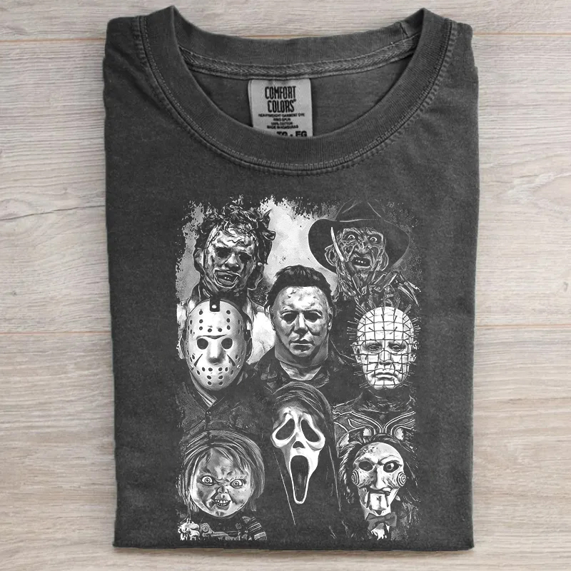 Vintage Horror Characters T-Shirt