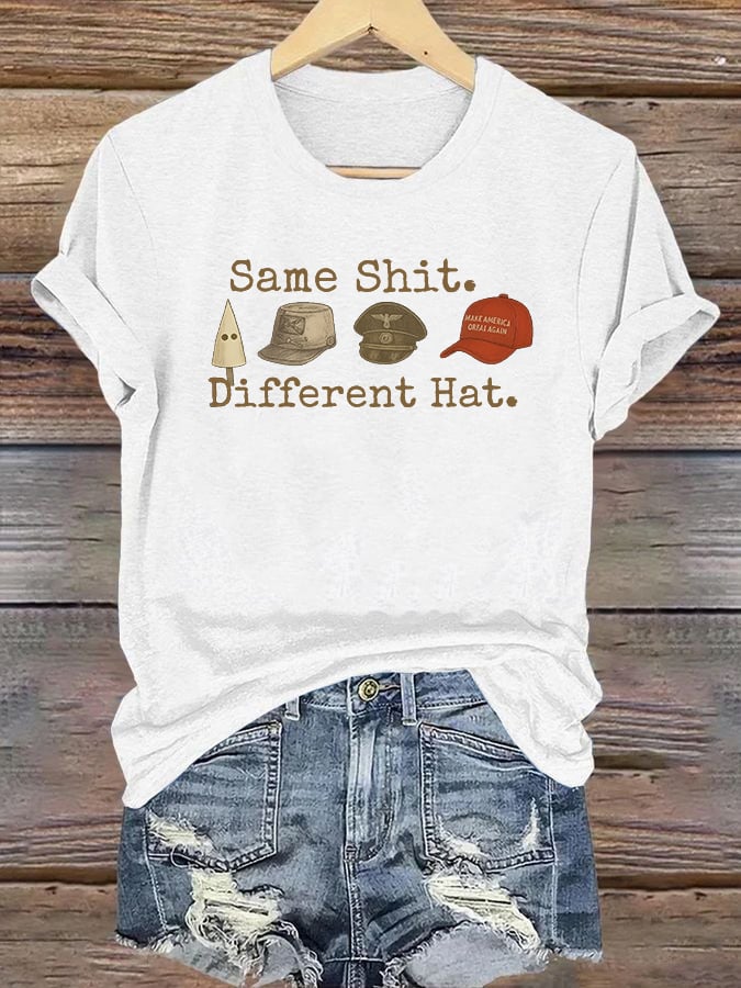 Women's Same shit Different costume Print T-Shirt