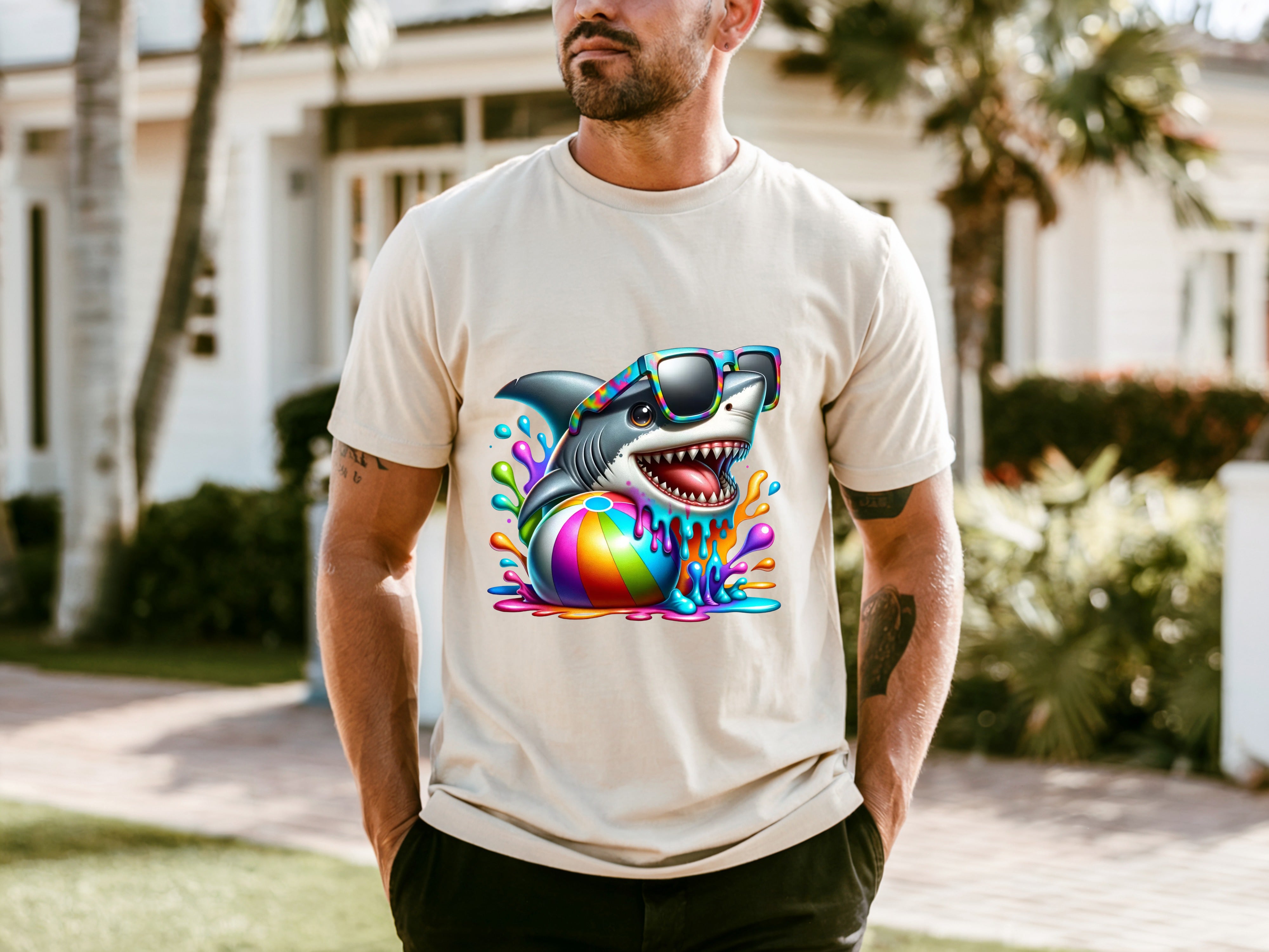 Jaws Cotton Crew Neck T-shirt
