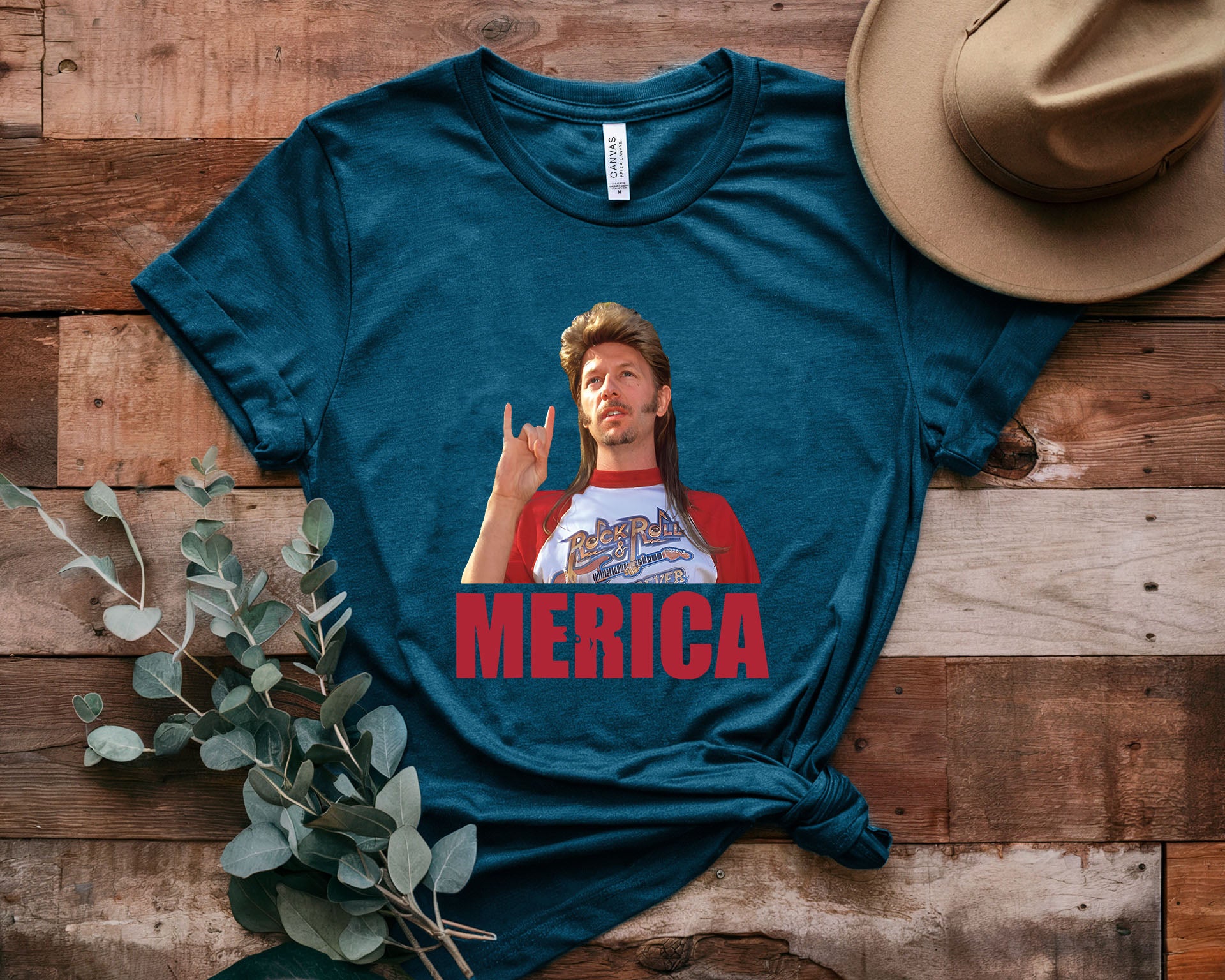 Joe Dirt Cartoon Print Short Sleeves
