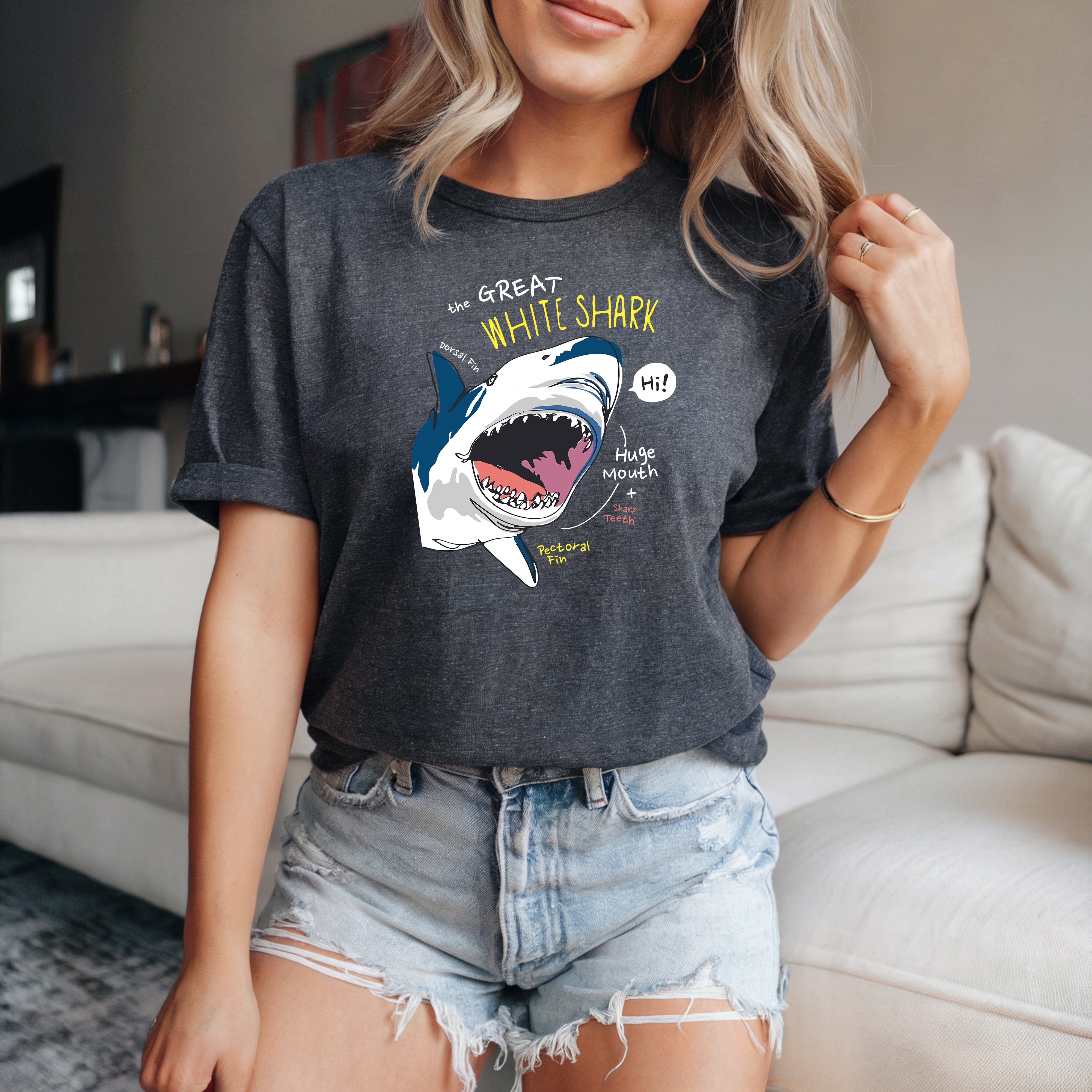 Jaws Women's Slim Short Sleeve