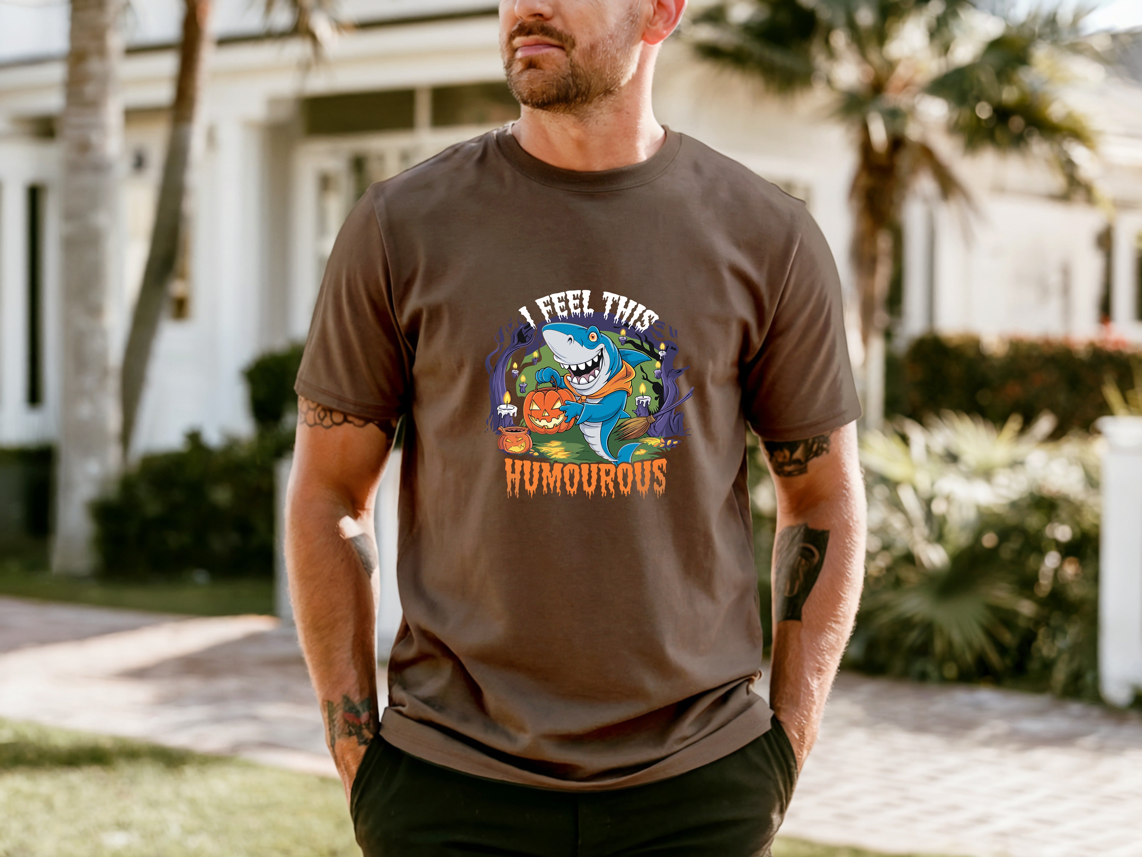 Jaws Men's Creative Graphic Print T-shirt