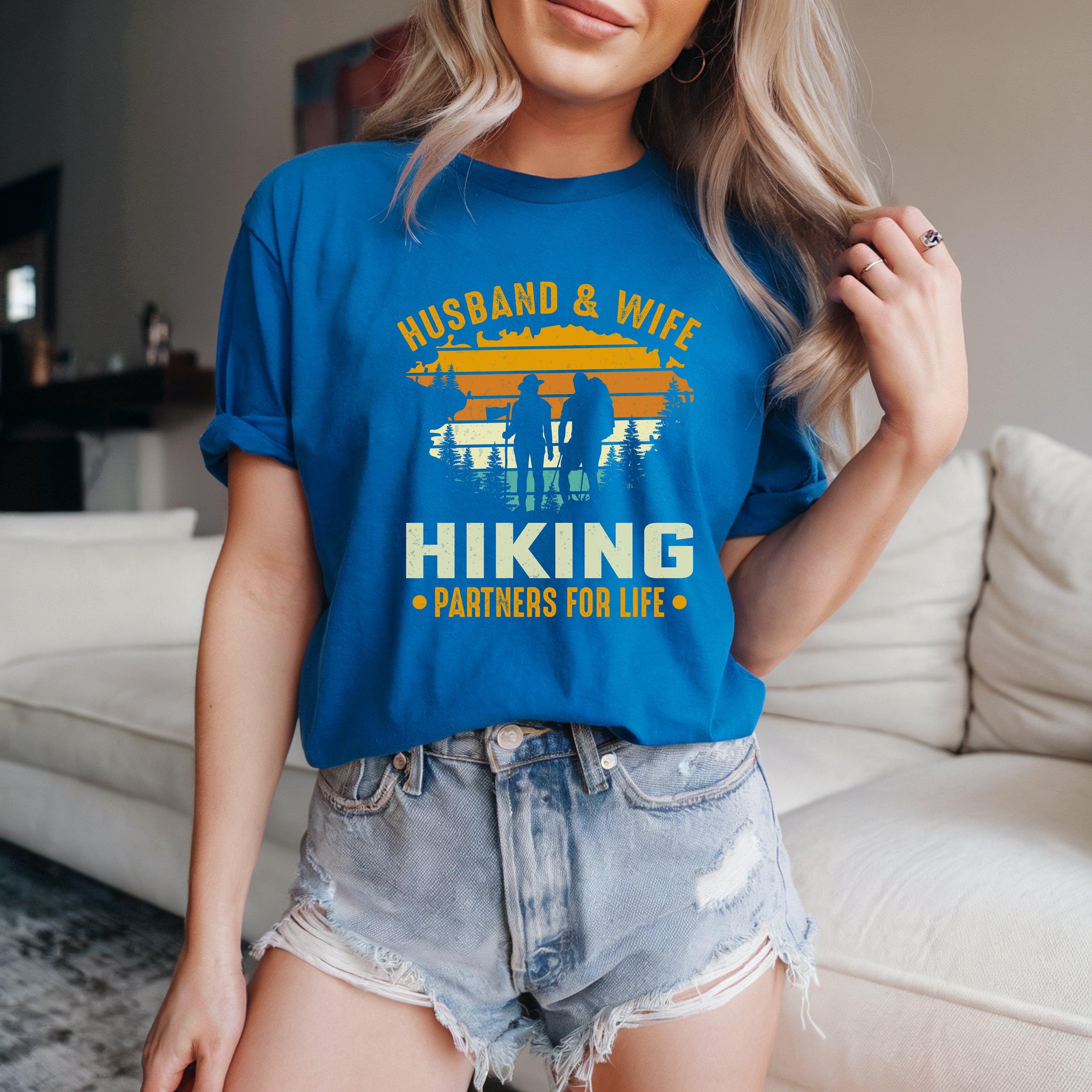 Couple On Vacation Ladies New Slim Fit T-shirt