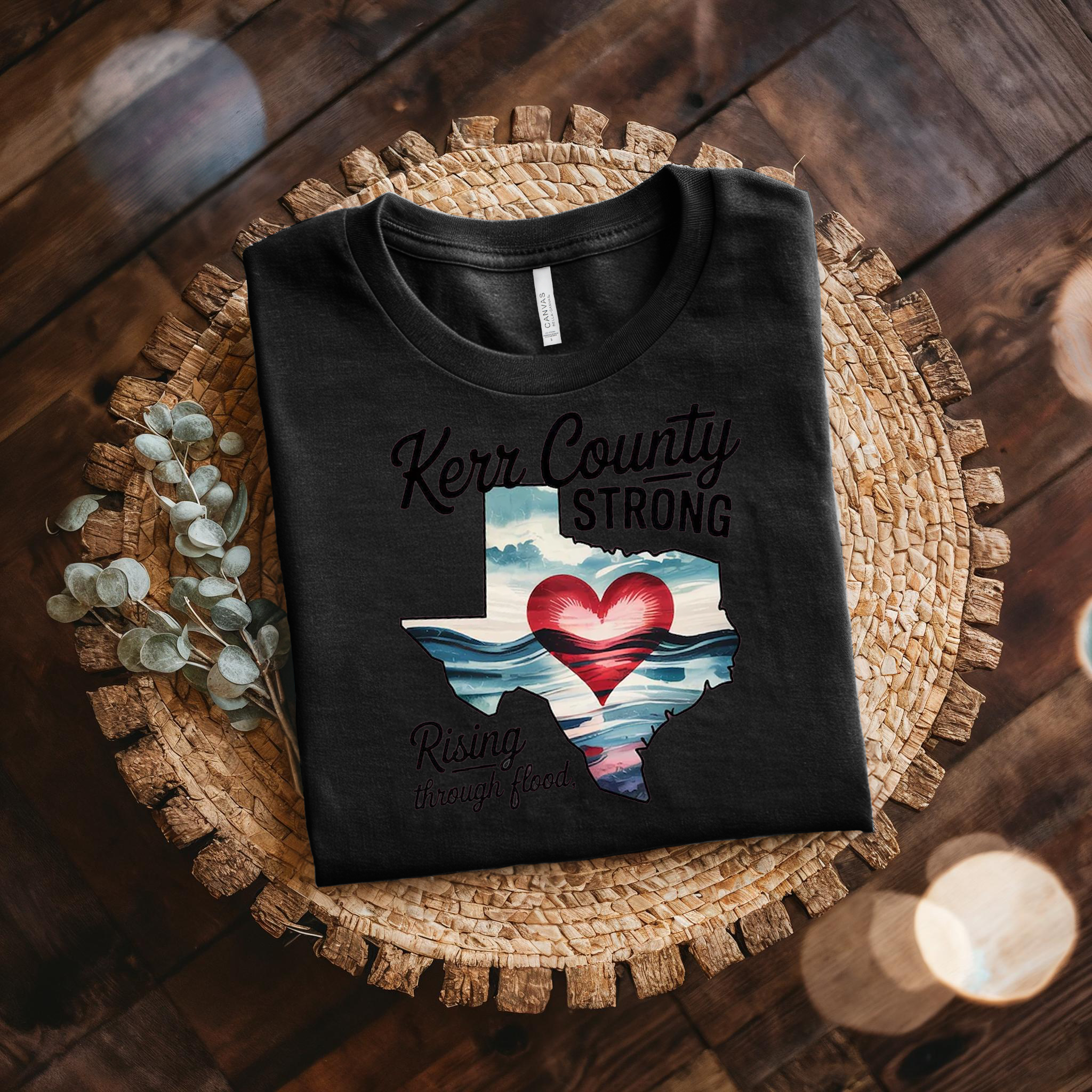 Retro Texas Strong God Bless Texas Print Sweatshirt