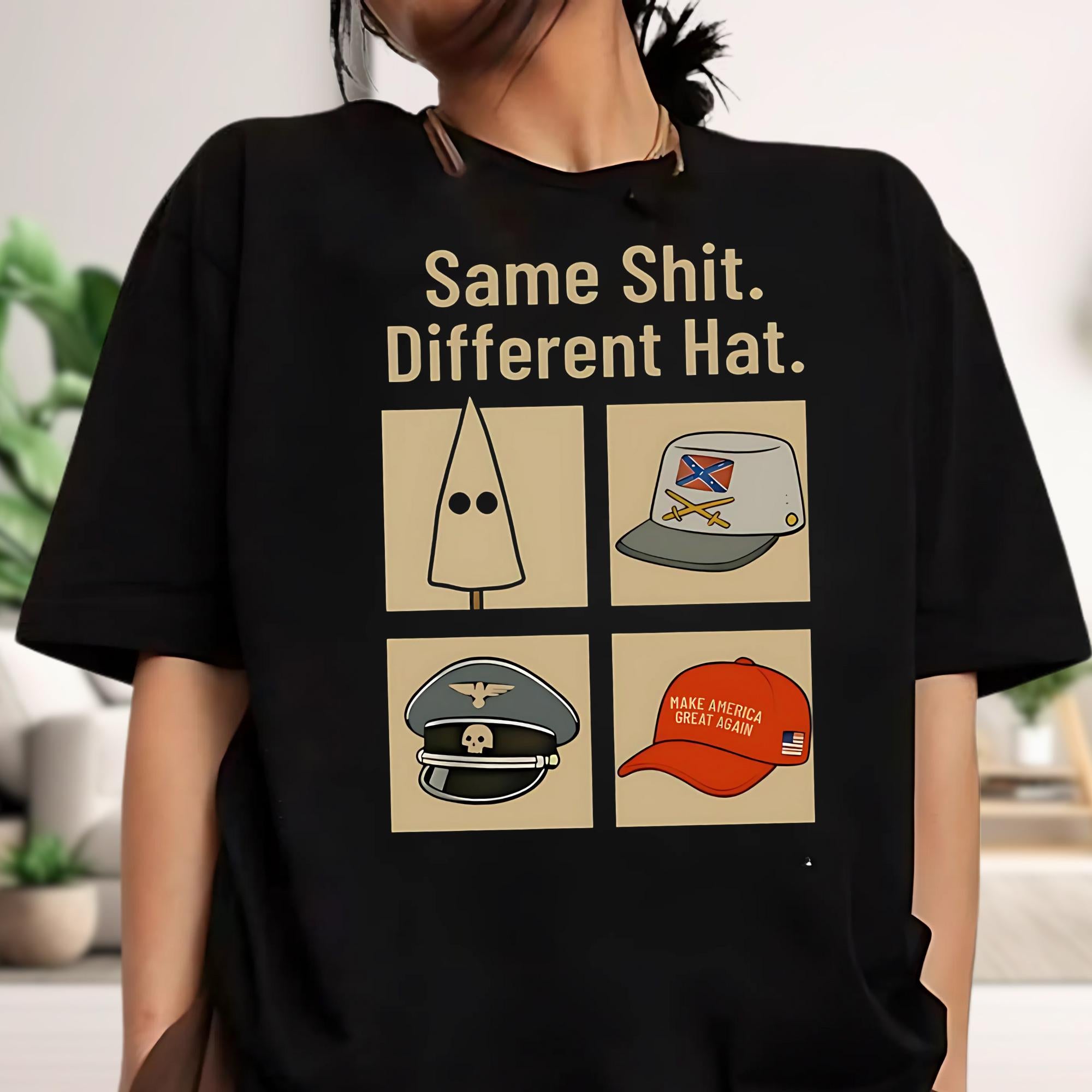 Same Thing Different Hat Shirt, Political Graphic Shirt, Funny Prost Graphic Shirt, Anti Trump Political Shirt, Dark Humor Statement Tee
