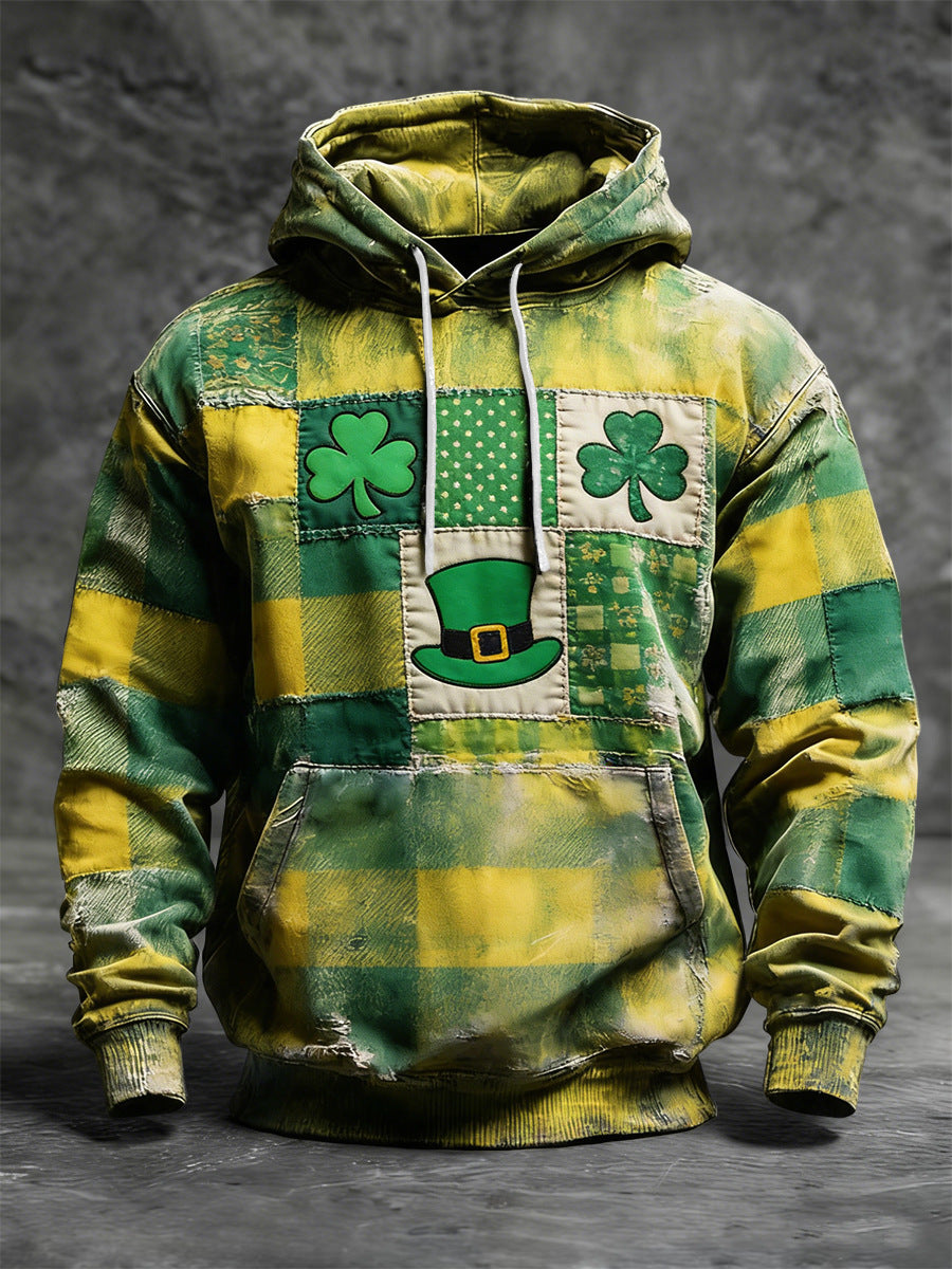 Men's St. Patrick's Day Printed Casual Hoodie
