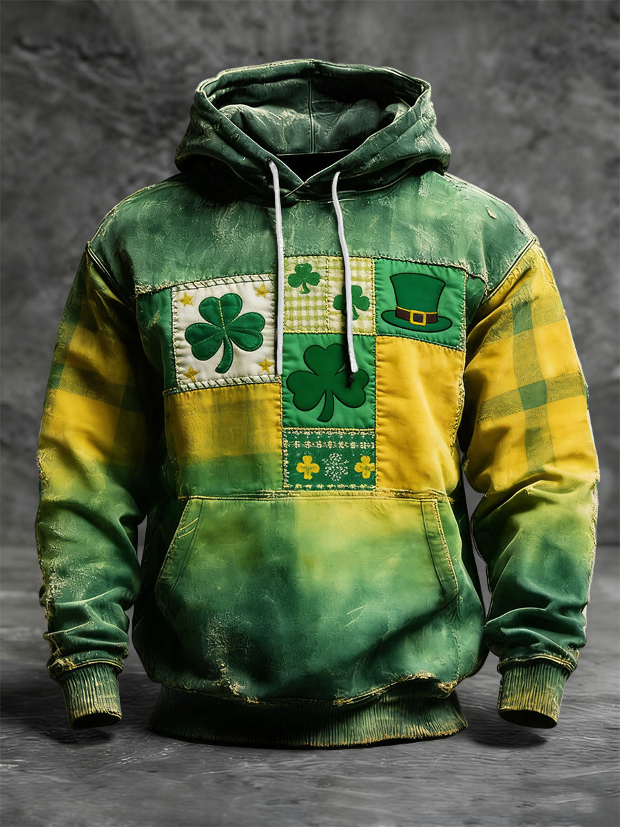 Men's St. Patrick's Day Printed Casual Hoodie