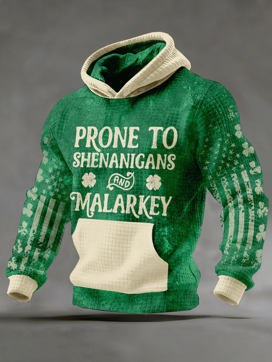 Men's St. Patrick's Day Printed Casual Hoodie