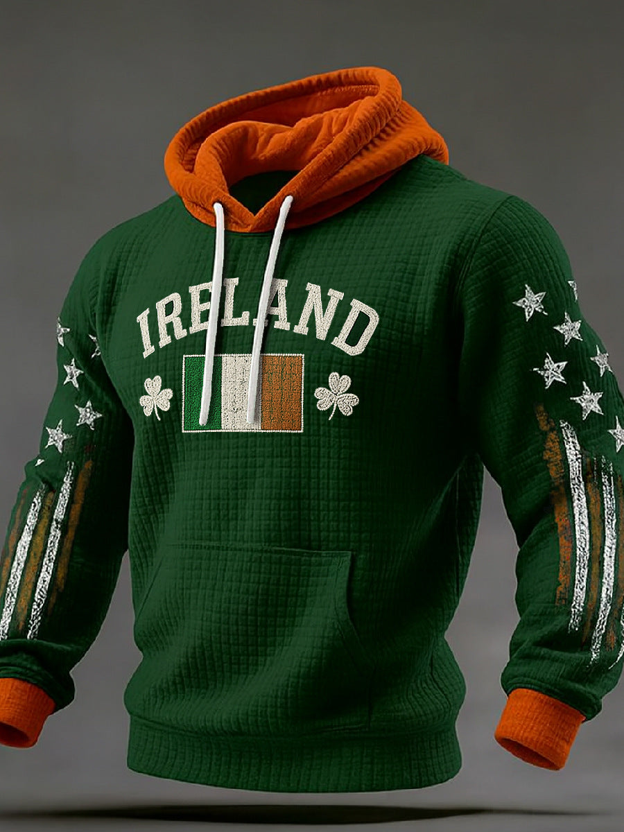 Men's St. Patrick's Day Printed Casual Hoodie