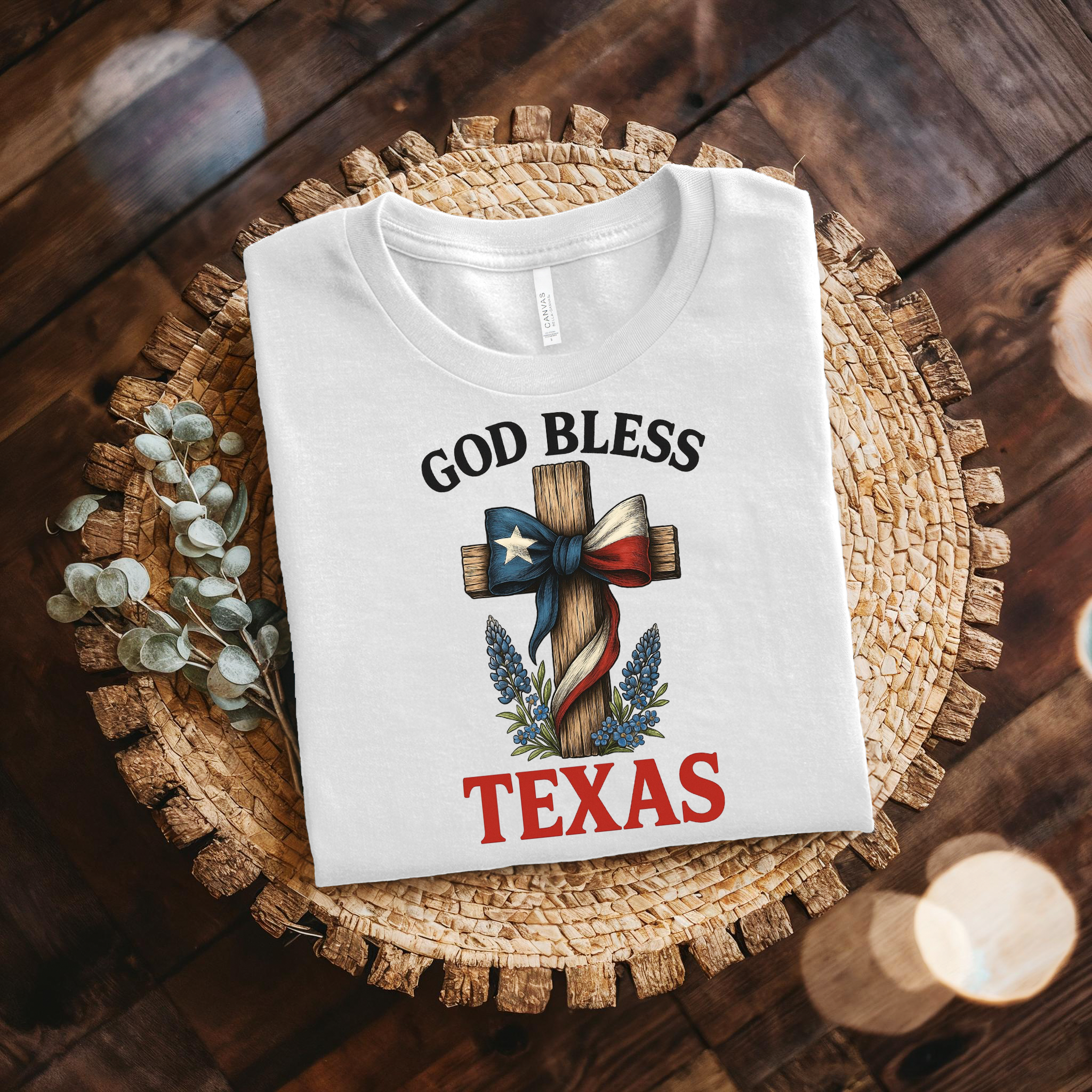 Texas Strong When You Go Through Deep Waters, I Will Be With You Print T-Shirt