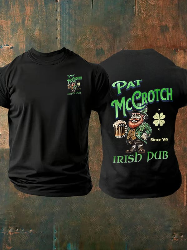 Men's Pat McCrotch Irish Pub since '69 Print T-Shirt