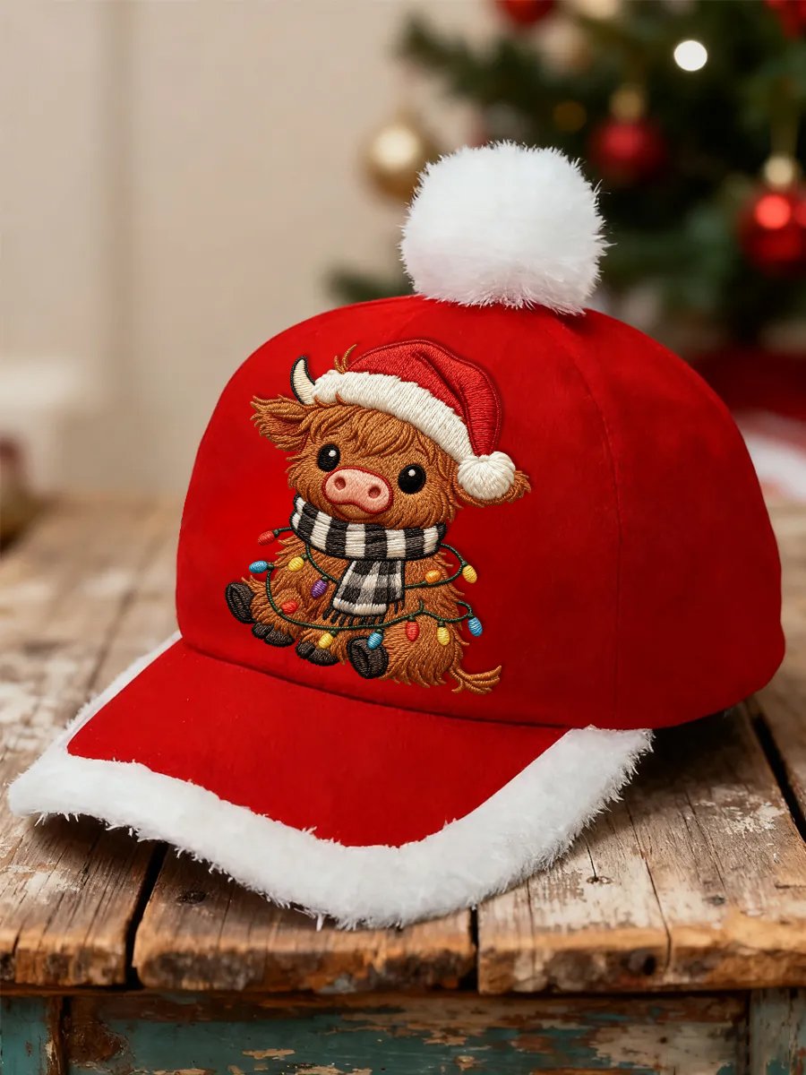 Retro Animal Cow Pattern Baseball Cap