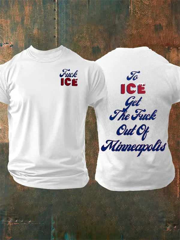 Men's To ICE get the fuck out of Minnesota T-Shirt
