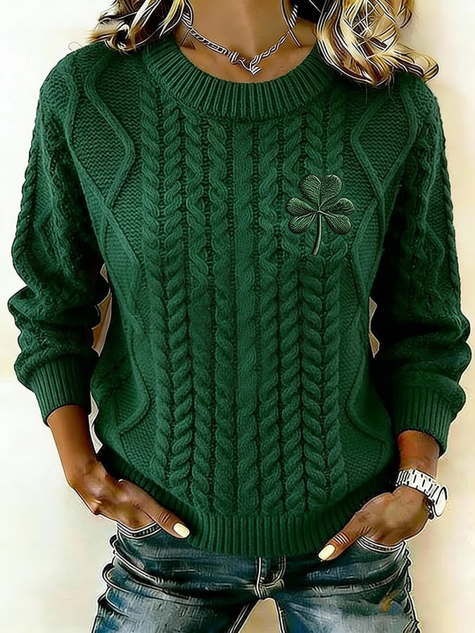 Women's Saint Pao Print Knit Sweater
