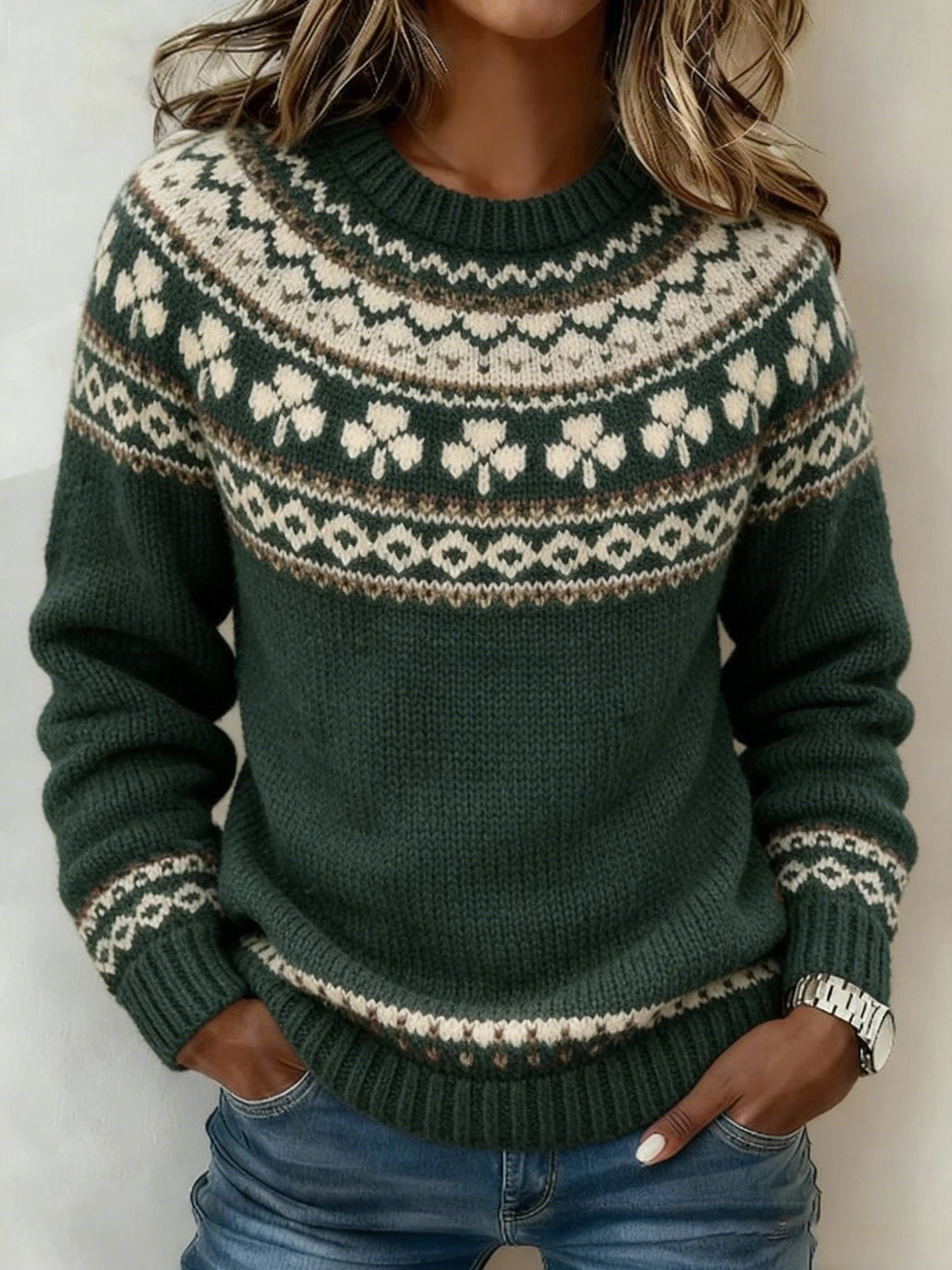 Women's St. Patrick's Day Knit Sweatshirt