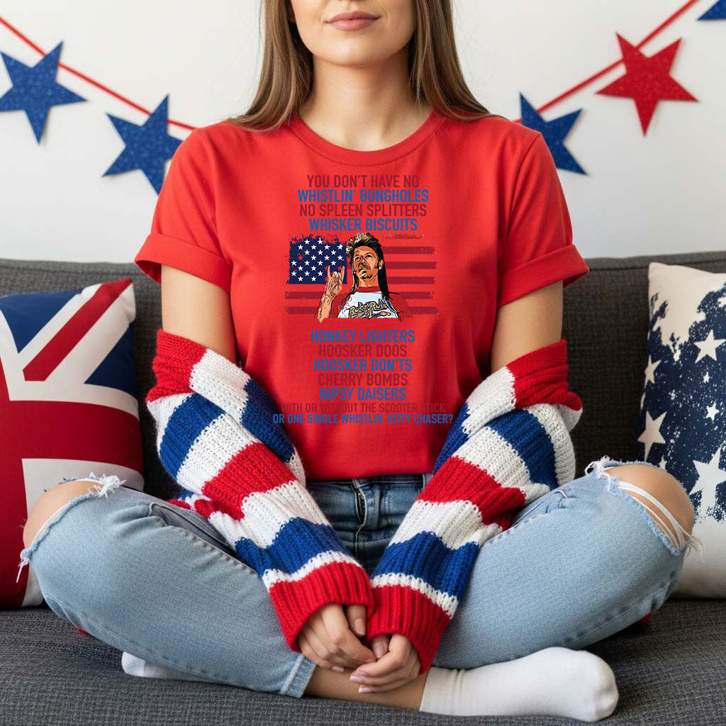 Joe Dirt Print Trendy Short Sleeves