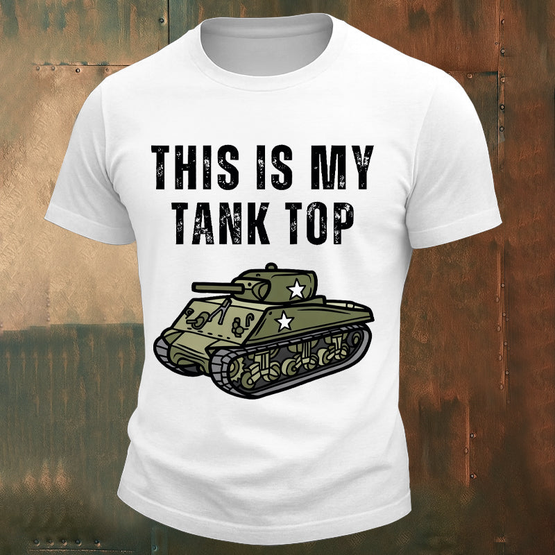 THIS IS MY TANK TOP Veterans Print T-shirt