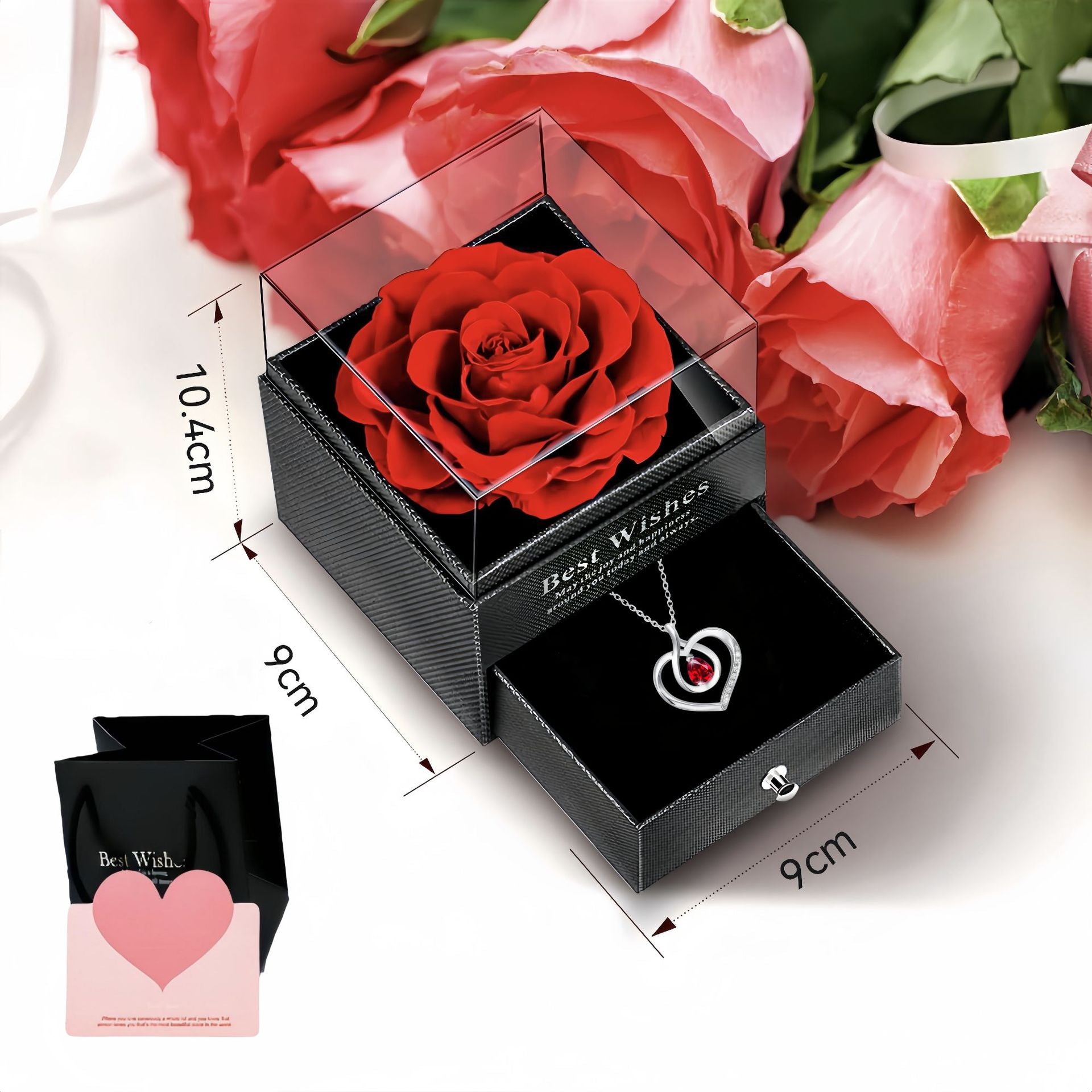 Valentine's Day🎁Rose necklace gift box