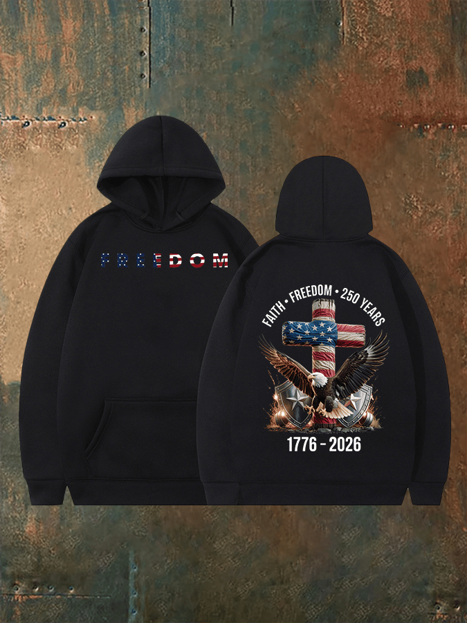 Unisex American 250th Print  Hoodie