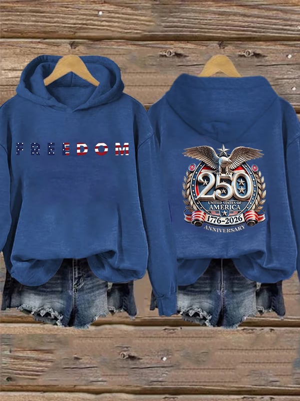 Women's  American 250th Print Hoodie