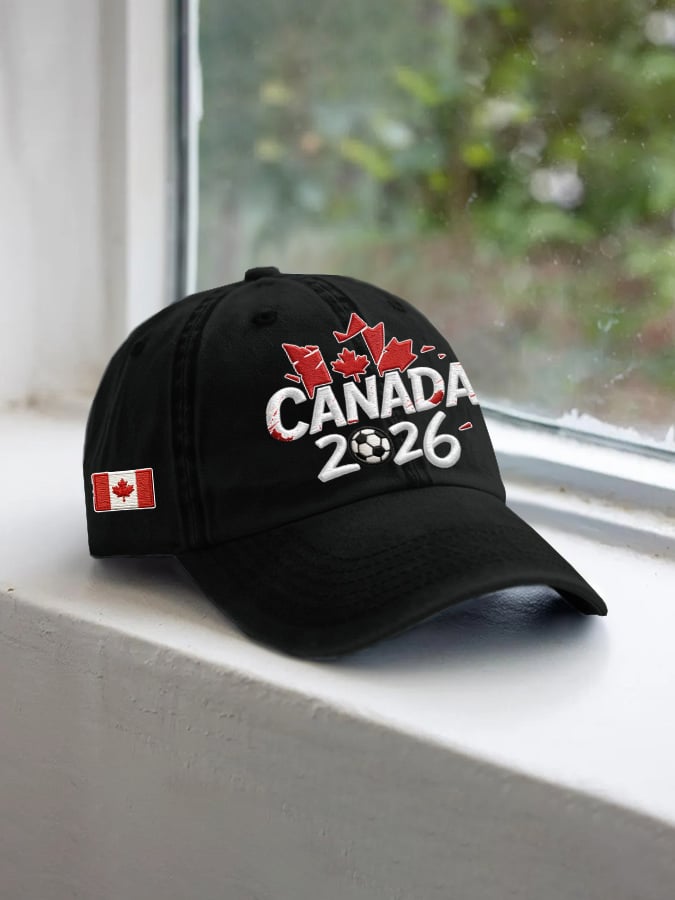 Unisex Retro Canada Soccer Printed Hat