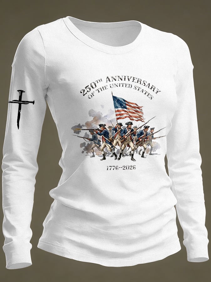 Women's Casual Print Long-Sleeve T-Shirt