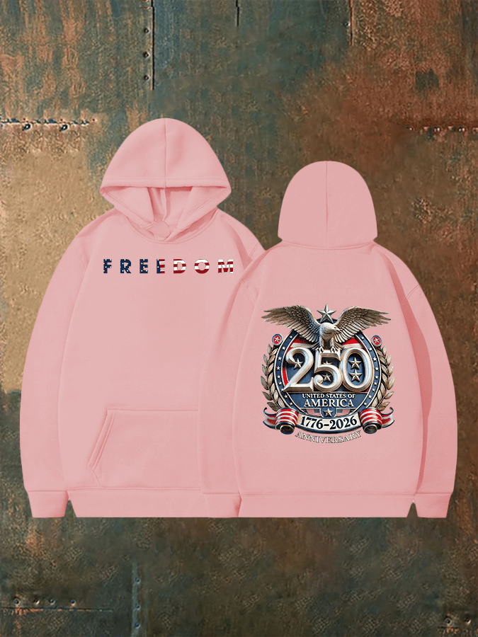 Unisex   American 250th Print  Hoodie