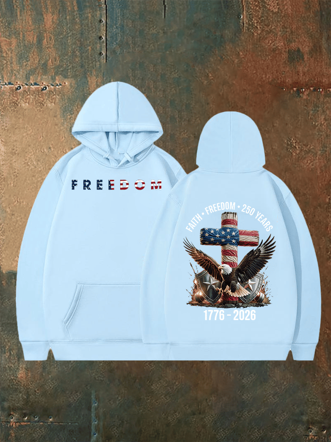 Unisex American 250th Print  Hoodie