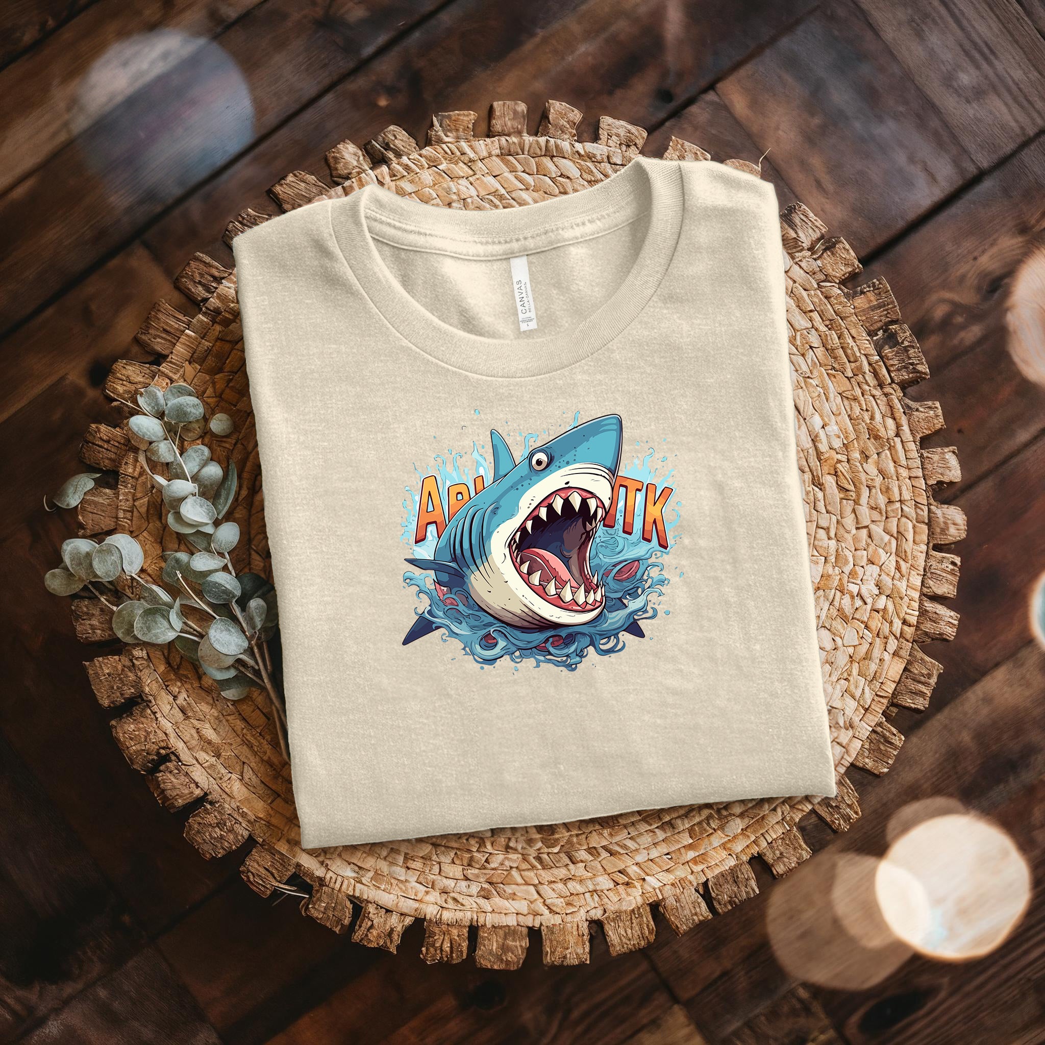 Jaws Unisex Cotton Breathable Short Sleeves