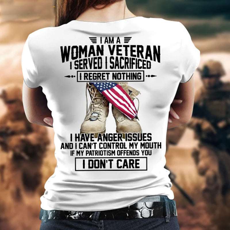 Women's Veteran Print T-Shirt
